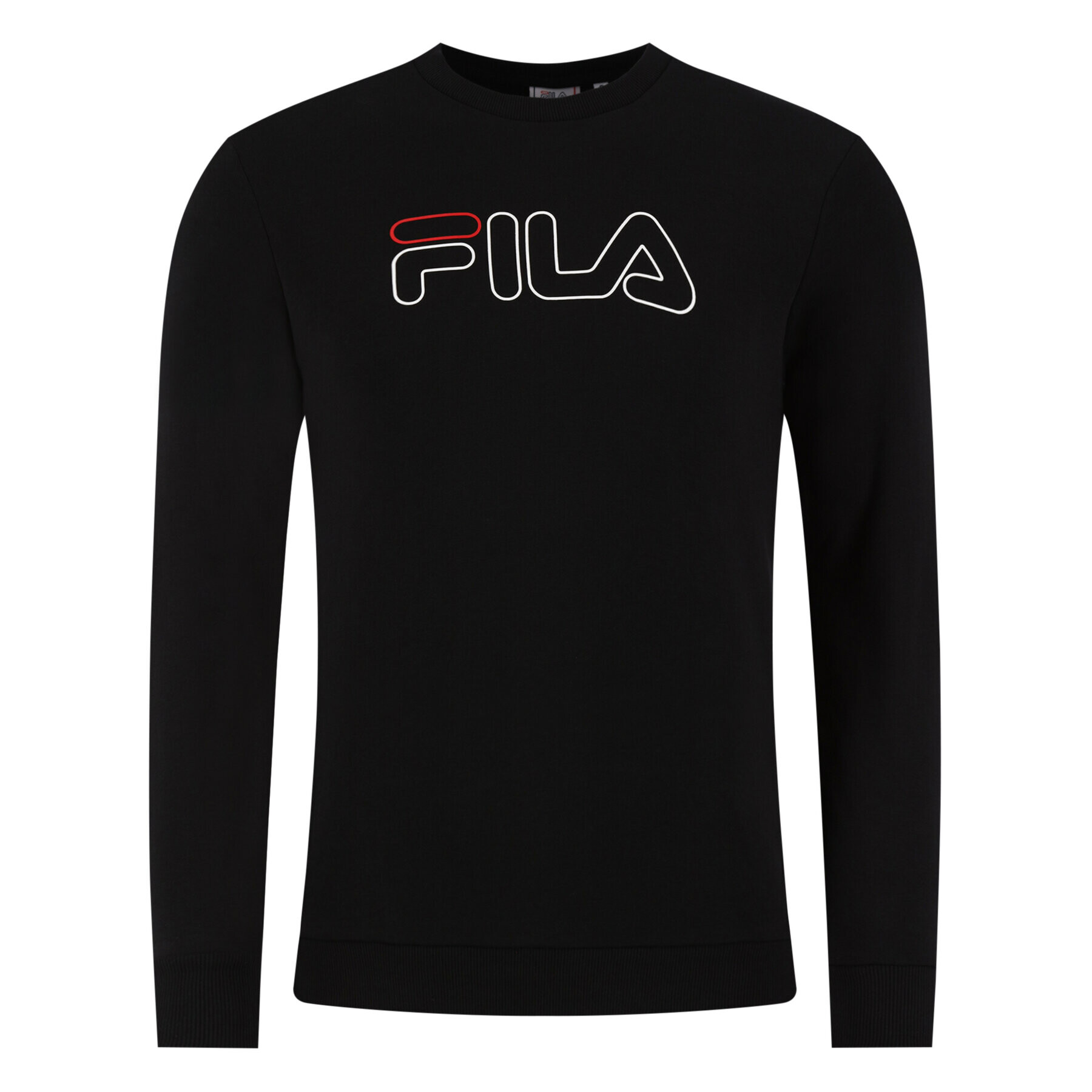 Fila Суитшърт Liam Crew 687139 Черен Regular Fit - Pepit.bg