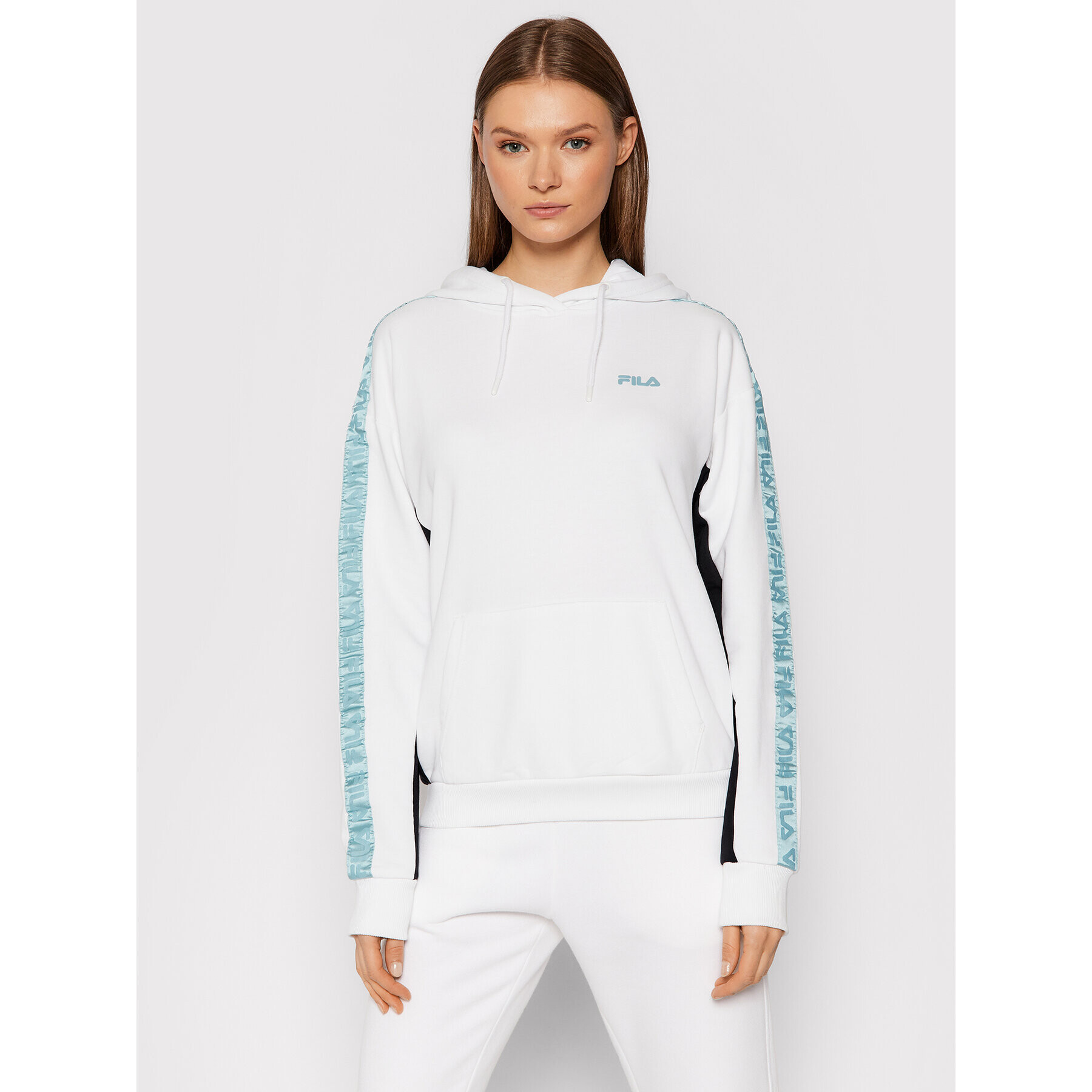 Fila Суитшърт Nage 688987 Бял Regular Fit - Pepit.bg