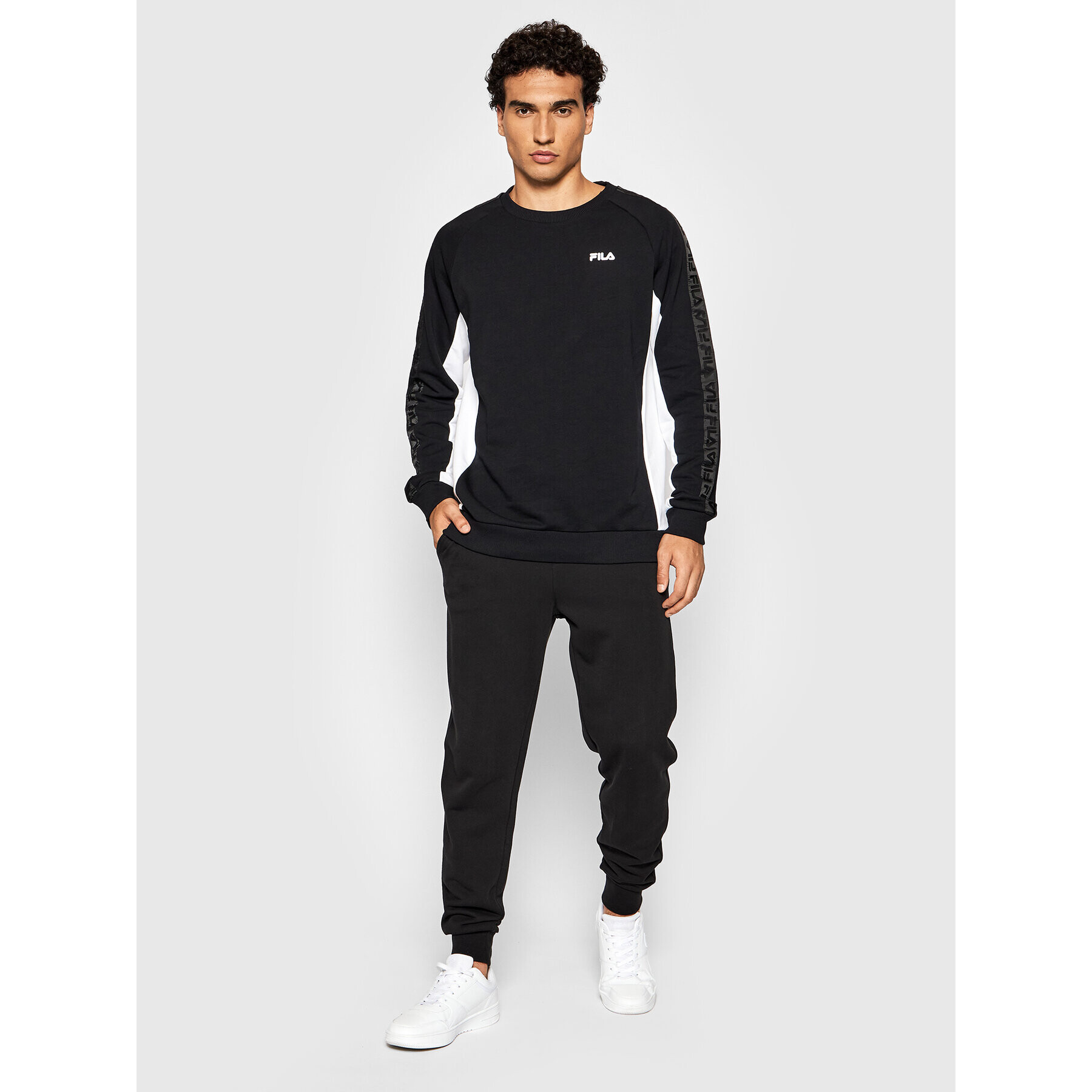 Fila Суитшърт Natan 688997 Черен Regular Fit - Pepit.bg