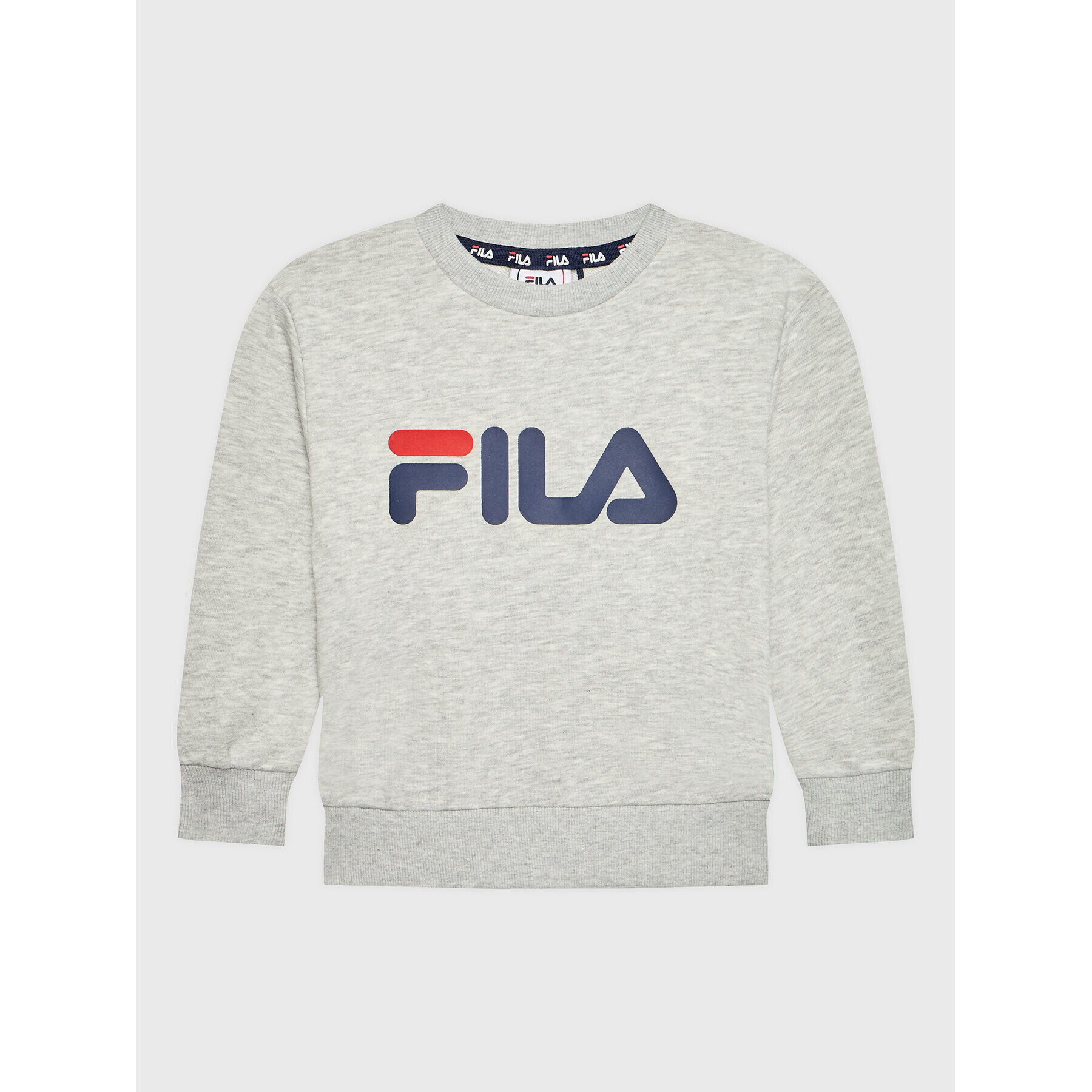 Fila Суитшърт Sveg Logo Crew FAK0199 Сив Regular Fit - Pepit.bg