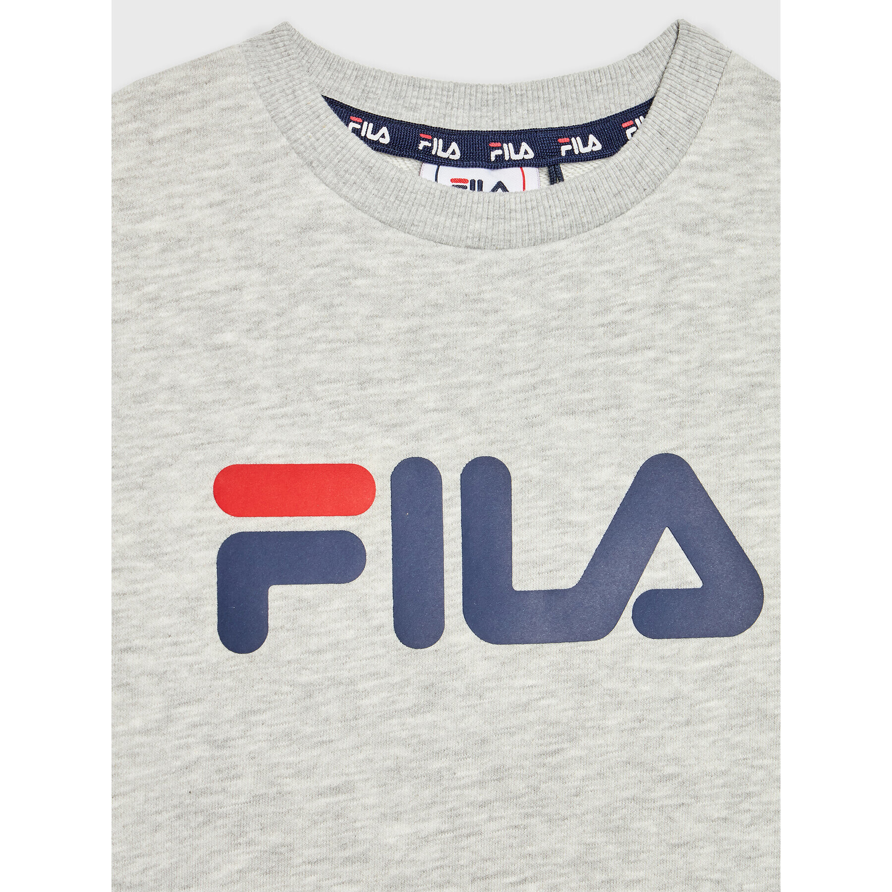 Fila Суитшърт Sveg Logo Crew FAK0199 Сив Regular Fit - Pepit.bg