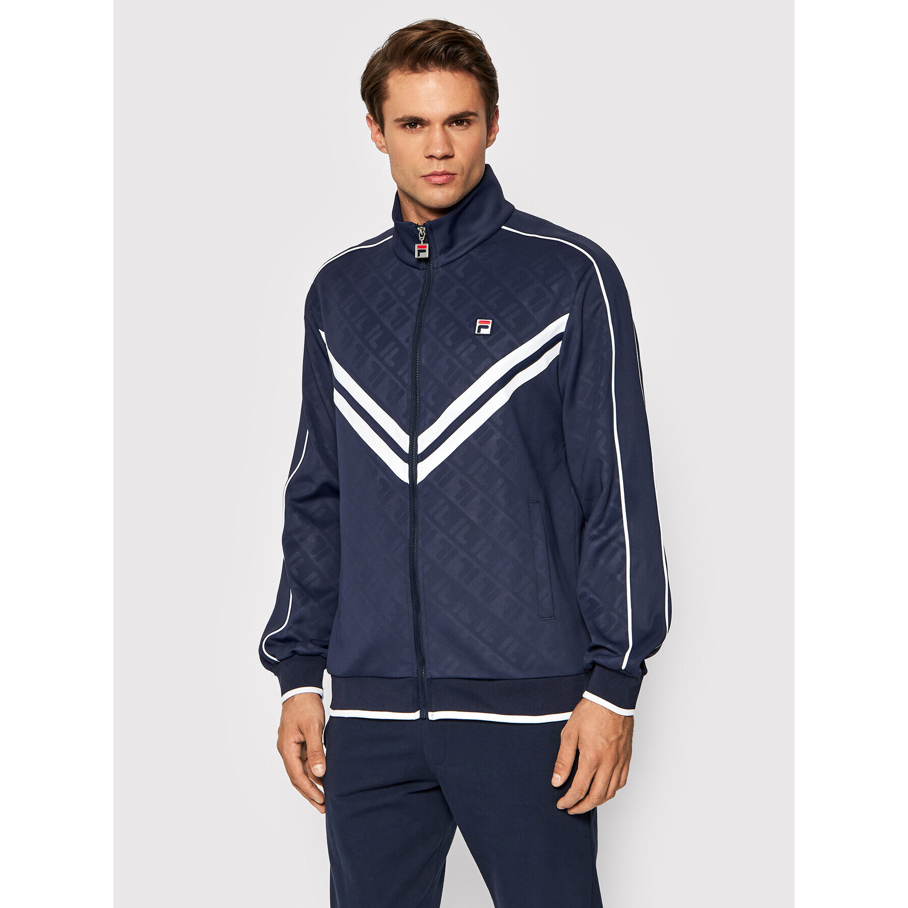 Fila Суитшърт Tauri Track 689169 Тъмносин Regular Fit - Pepit.bg