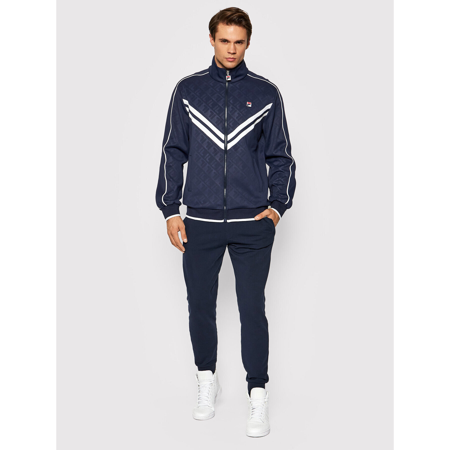 Fila Суитшърт Tauri Track 689169 Тъмносин Regular Fit - Pepit.bg
