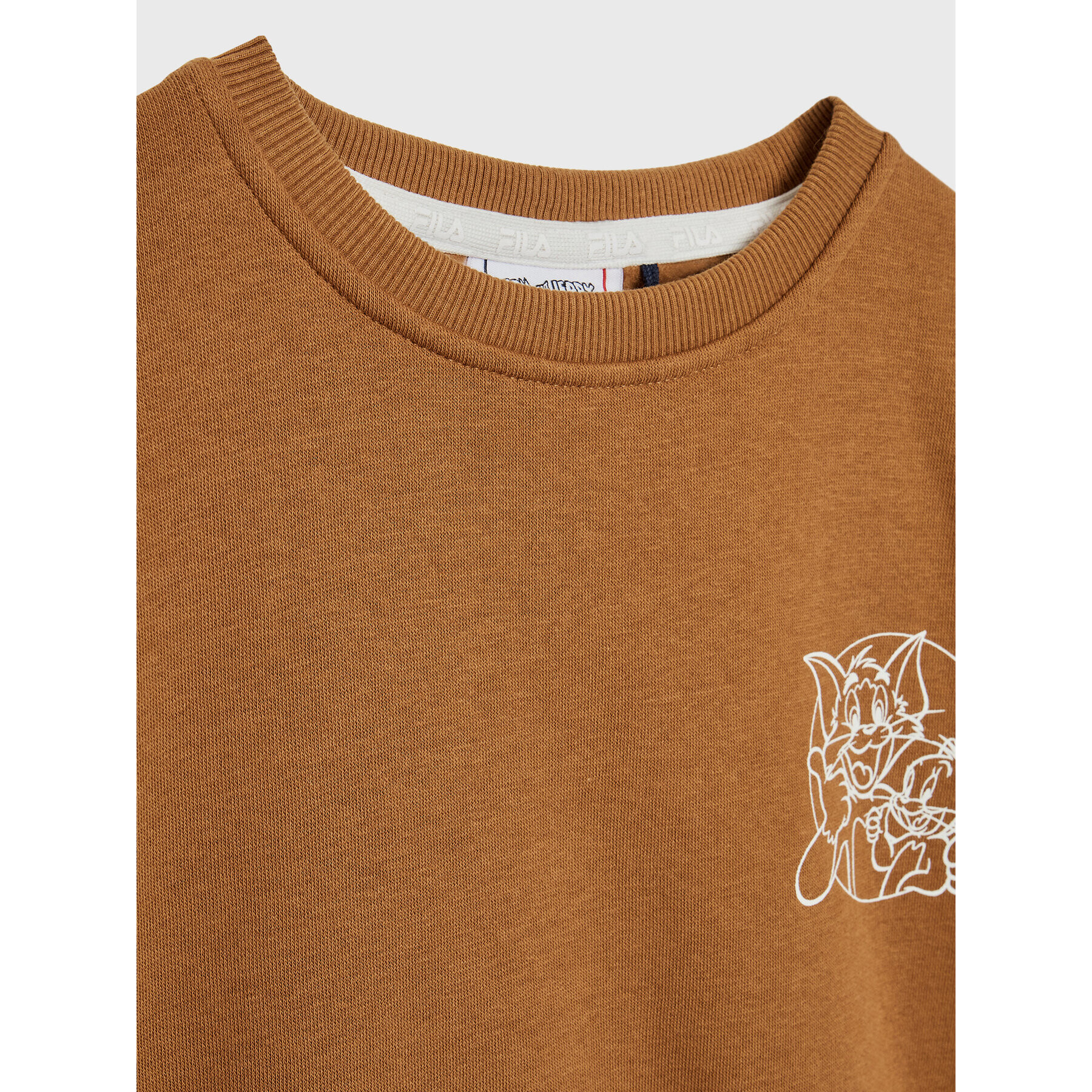 Fila Суитшърт Tawau 771200 Кафяв Oversize - Pepit.bg