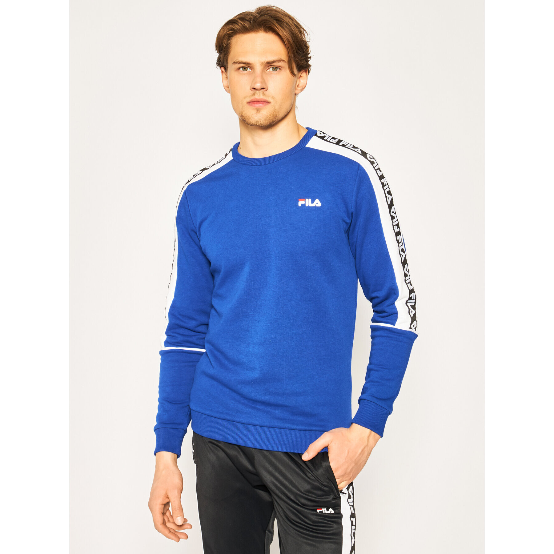 Fila Суитшърт Teom 687698 Тъмносин Regular Fit - Pepit.bg