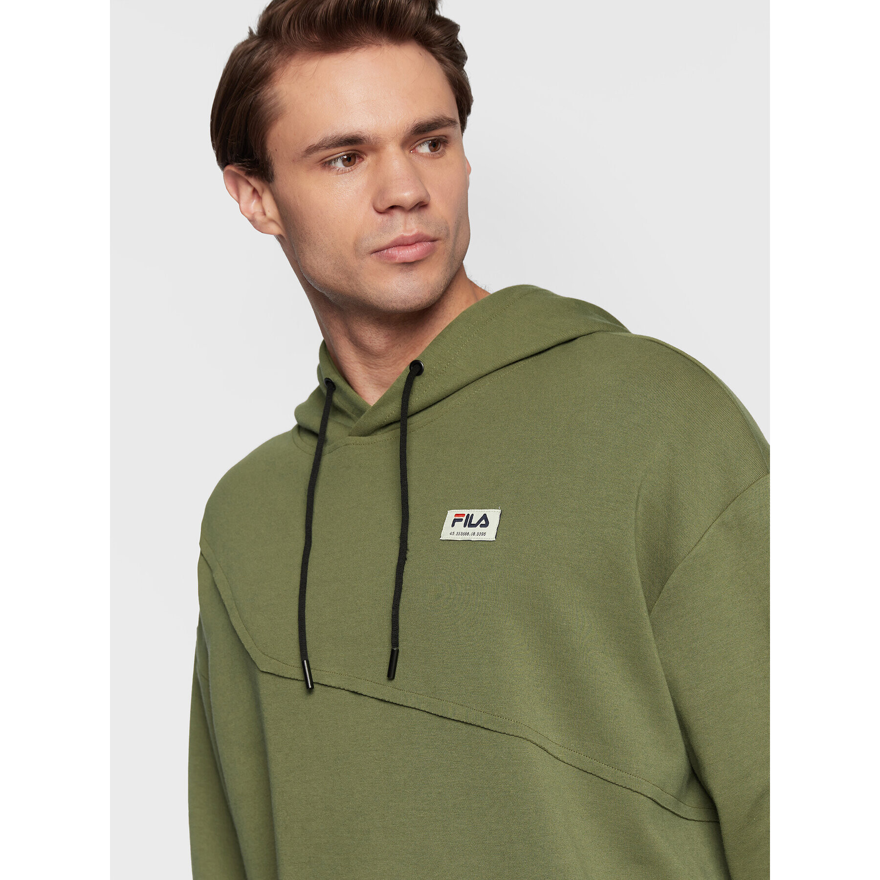 Fila Суитшърт Thiers FAM0147 Зелен Oversize - Pepit.bg