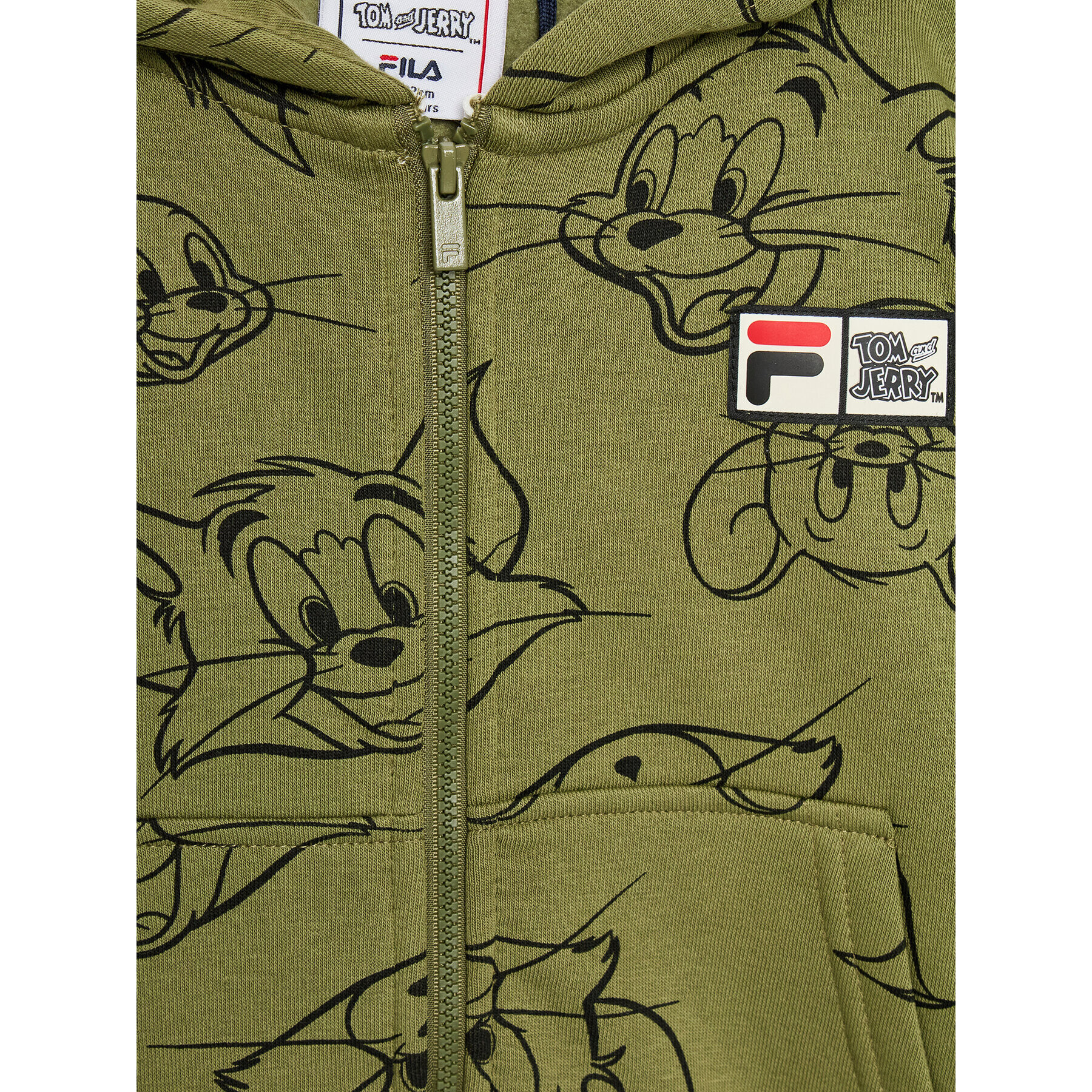 Fila Суитшърт Tulsa FAK0170 Зелен Regular Fit - Pepit.bg