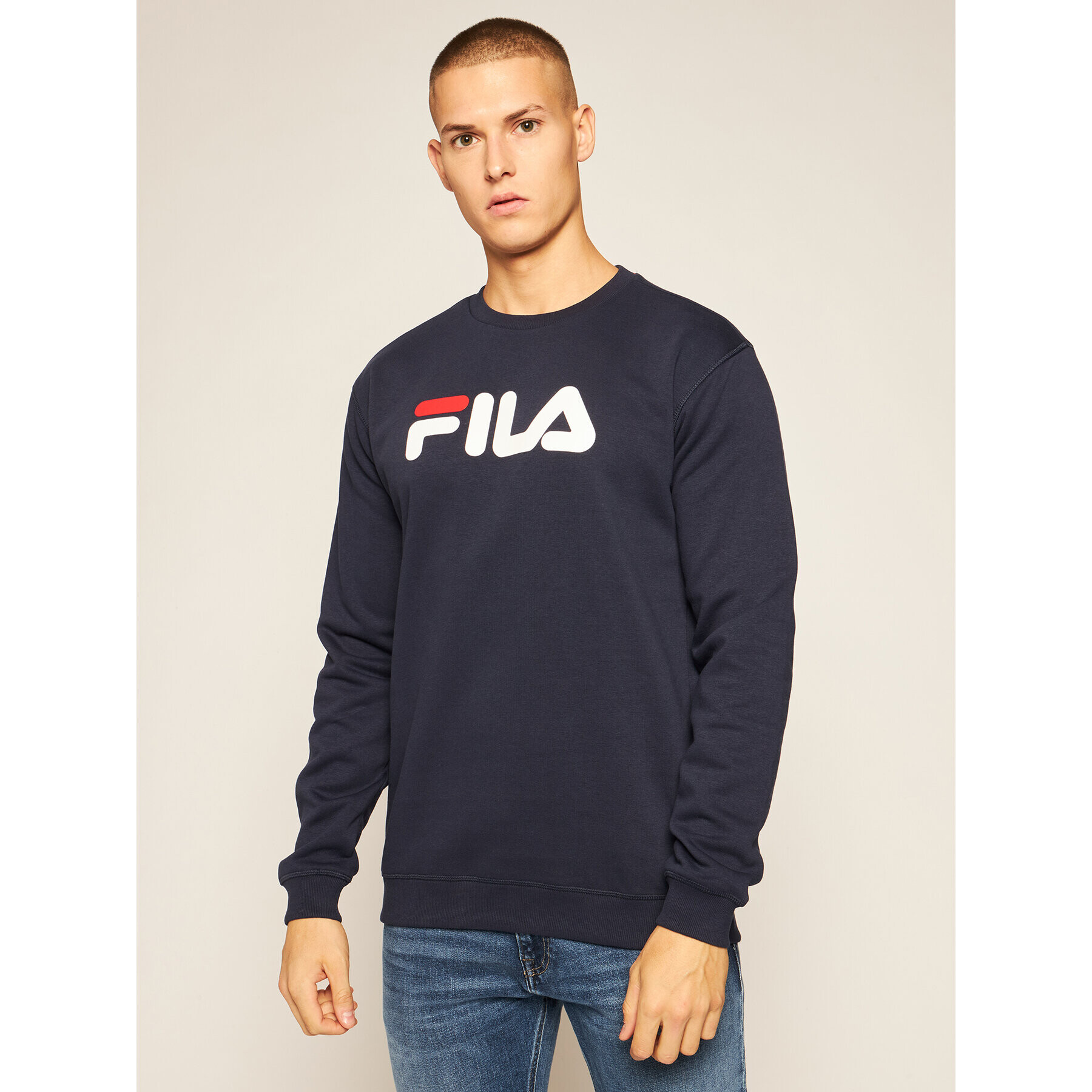 Fila Суитшърт Unisex 681091 Тъмносин Regular Fit - Pepit.bg