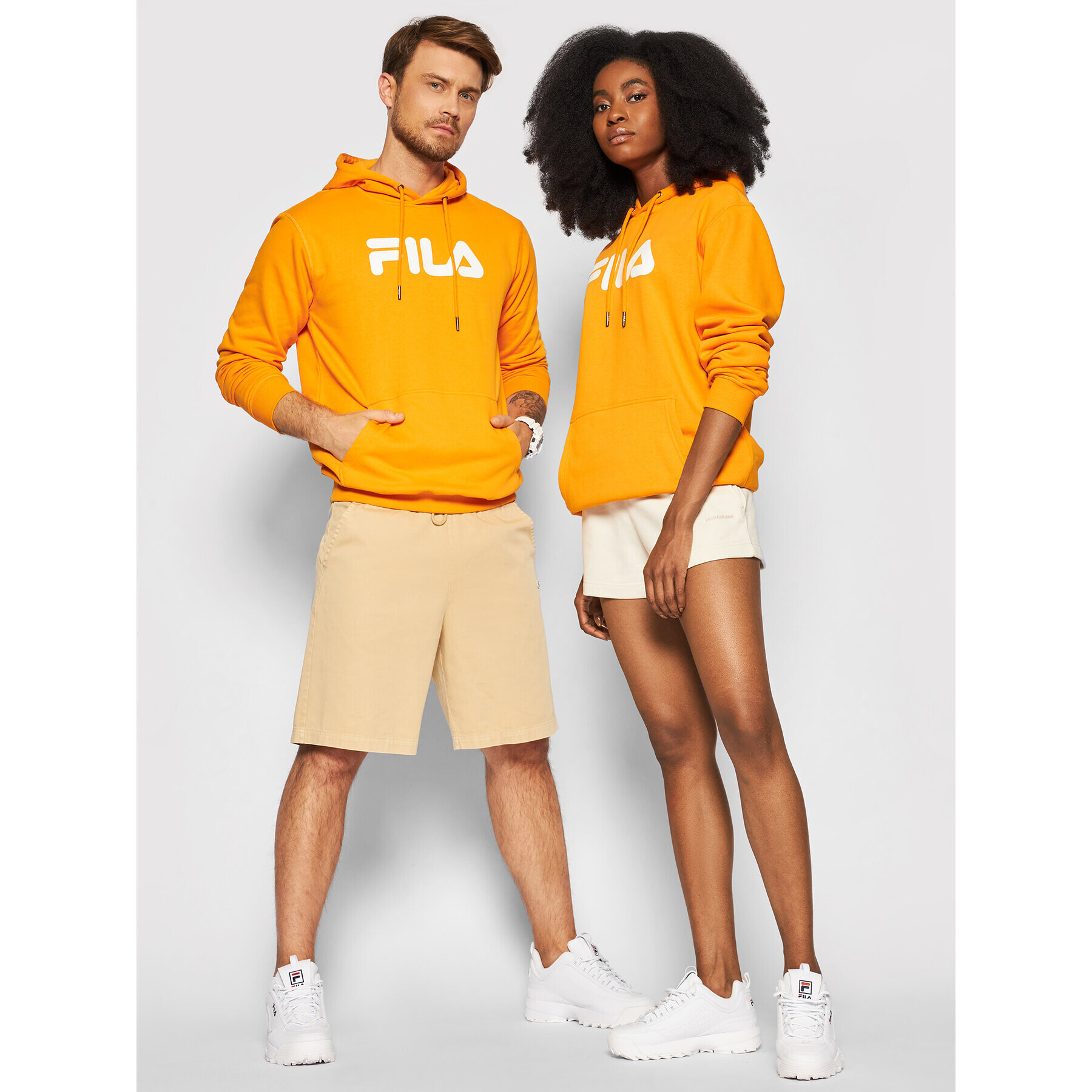 Fila Суитшърт Unisex Classic Pure 681090 Оранжев Regular Fit - Pepit.bg