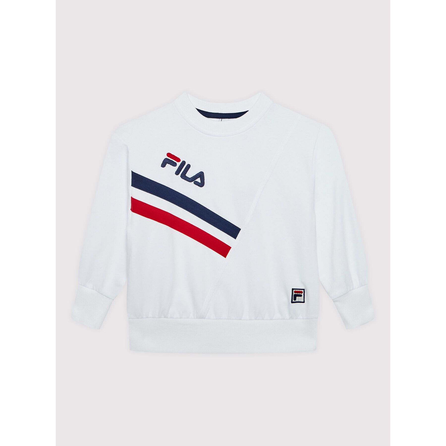 Fila Суитшърт Zator Crew FAK0083 Бял Regular Fit - Pepit.bg