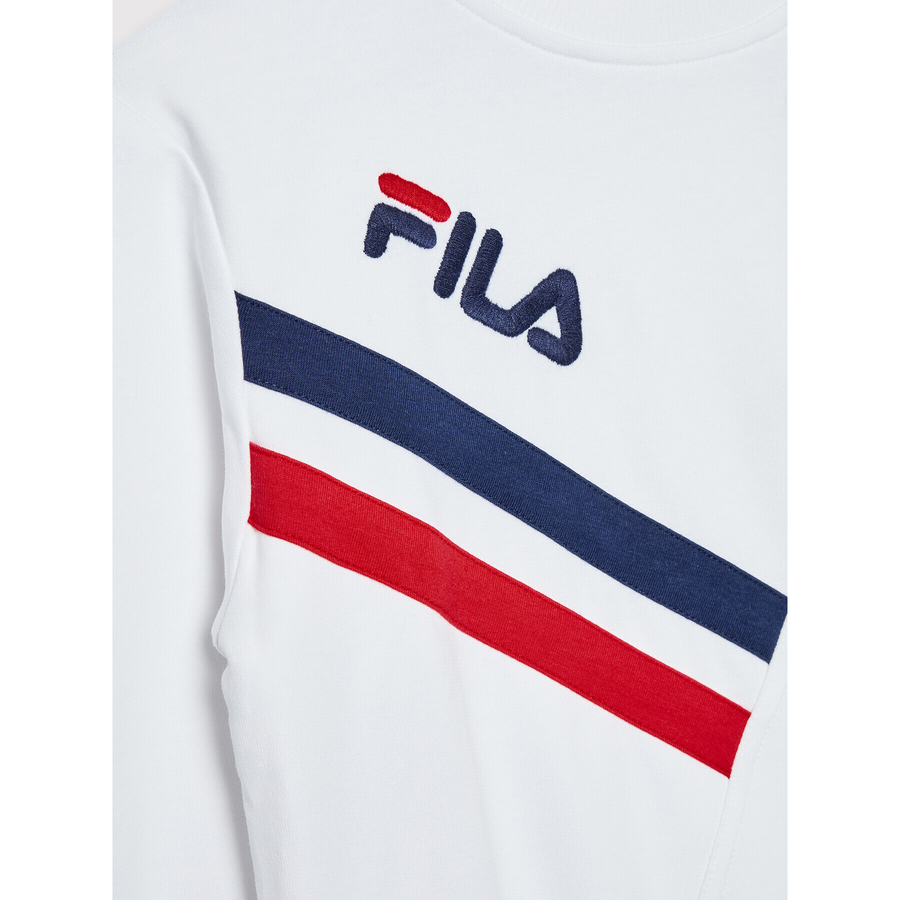 Fila Суитшърт Zator Crew FAK0083 Бял Regular Fit - Pepit.bg