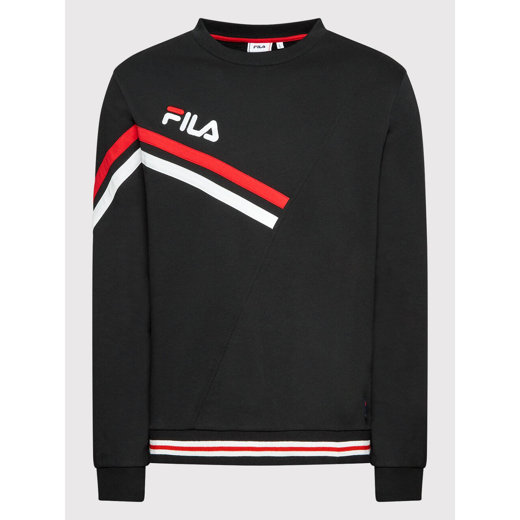 Fila Суитшърт Zeitz FAM0088 Черен Relaxed Fit - Pepit.bg