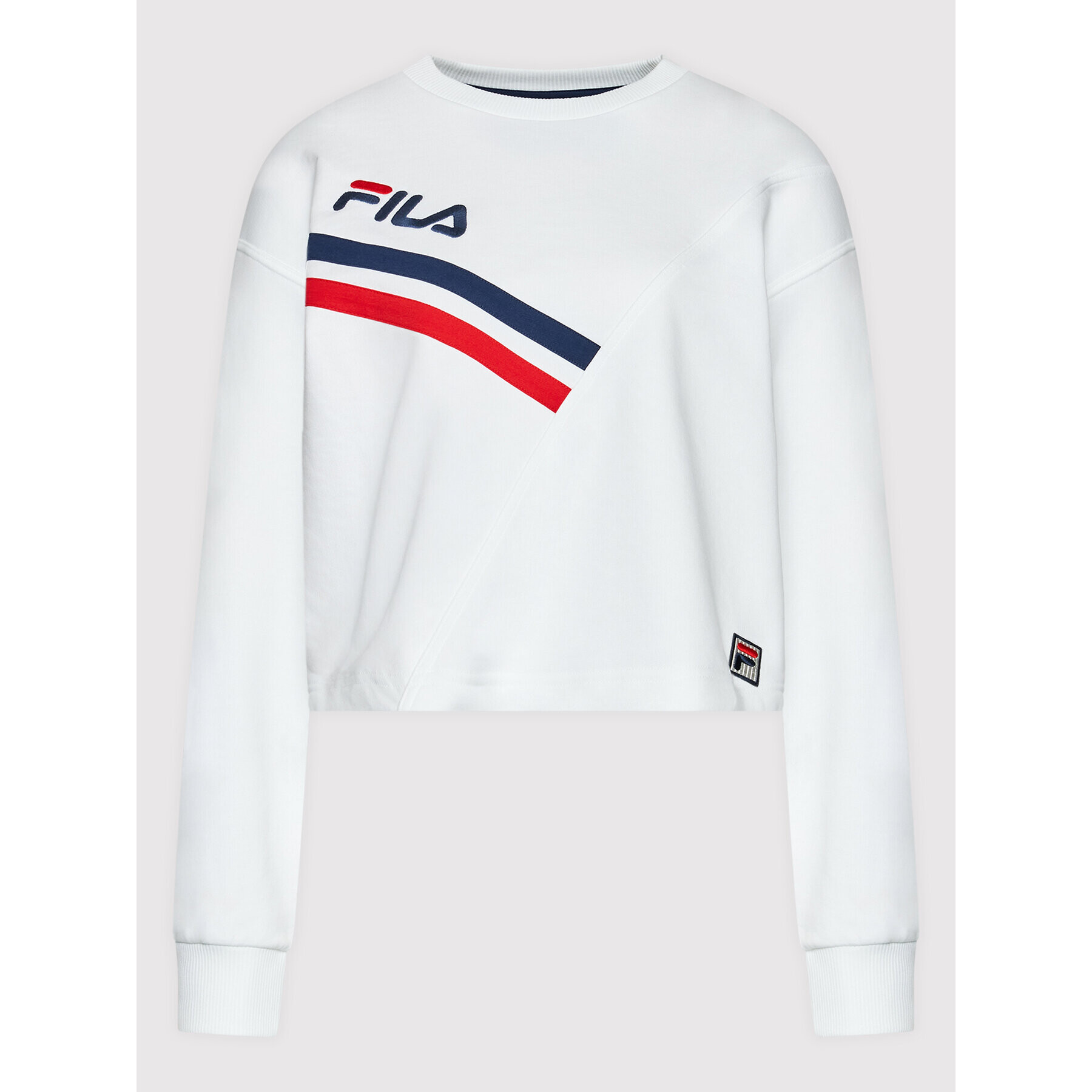 Fila Суитшърт Zittau FAW0155 Бял Relaxed Fit - Pepit.bg