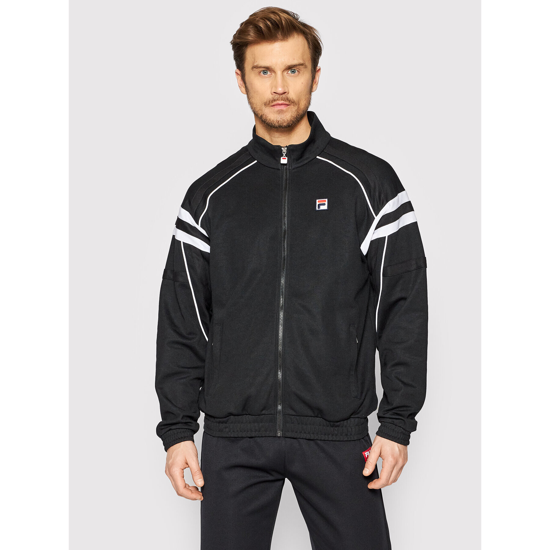 Fila Суитшърт Zvolen FAM0086 Черен Regular Fit - Pepit.bg