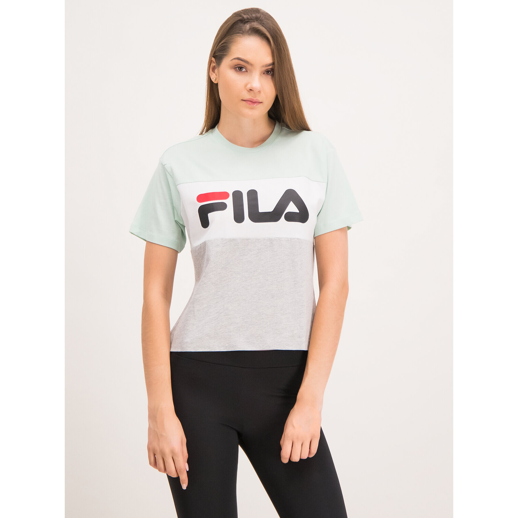 Fila Тишърт Allison 682125 Зелен Regular Fit - Pepit.bg