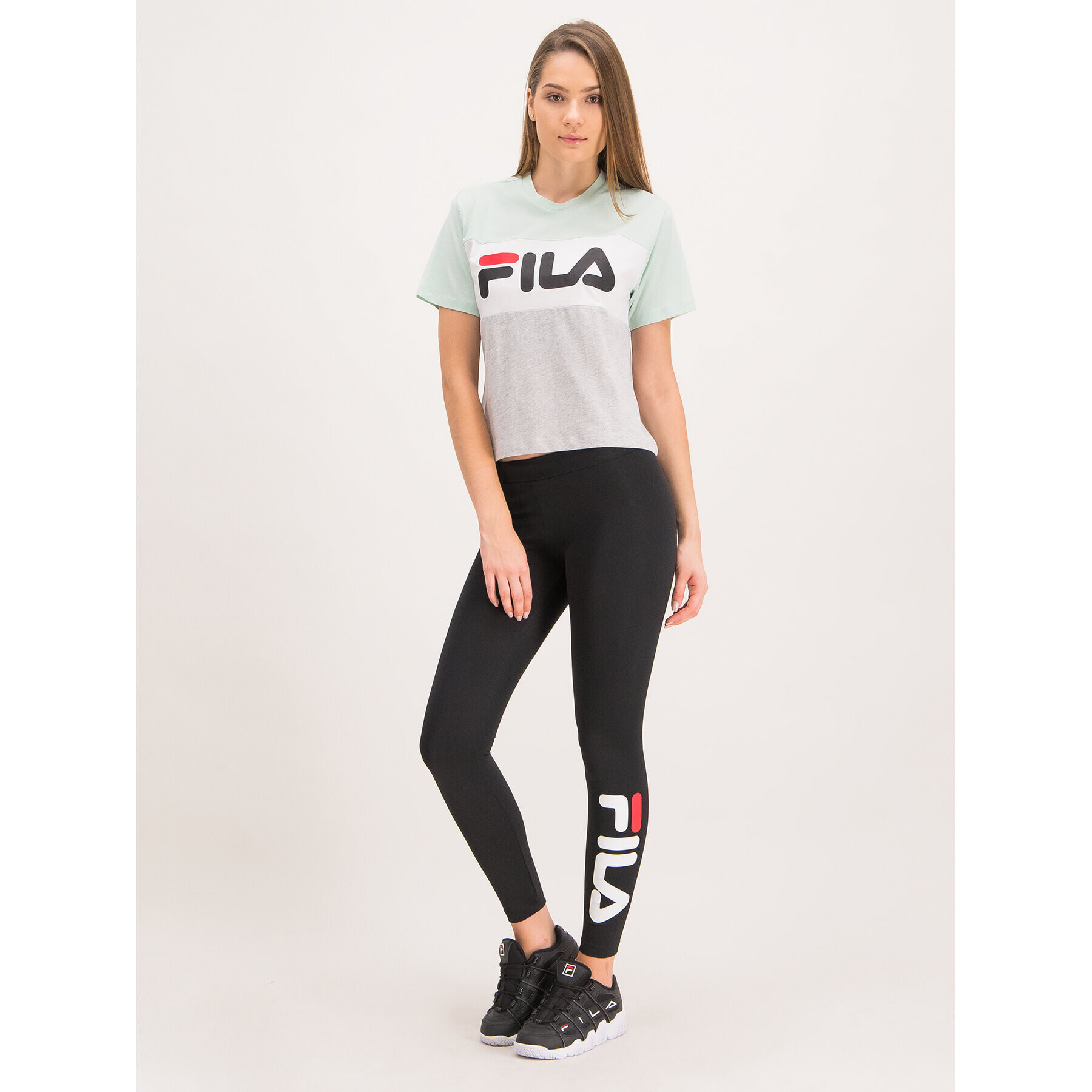 Fila Тишърт Allison 682125 Зелен Regular Fit - Pepit.bg