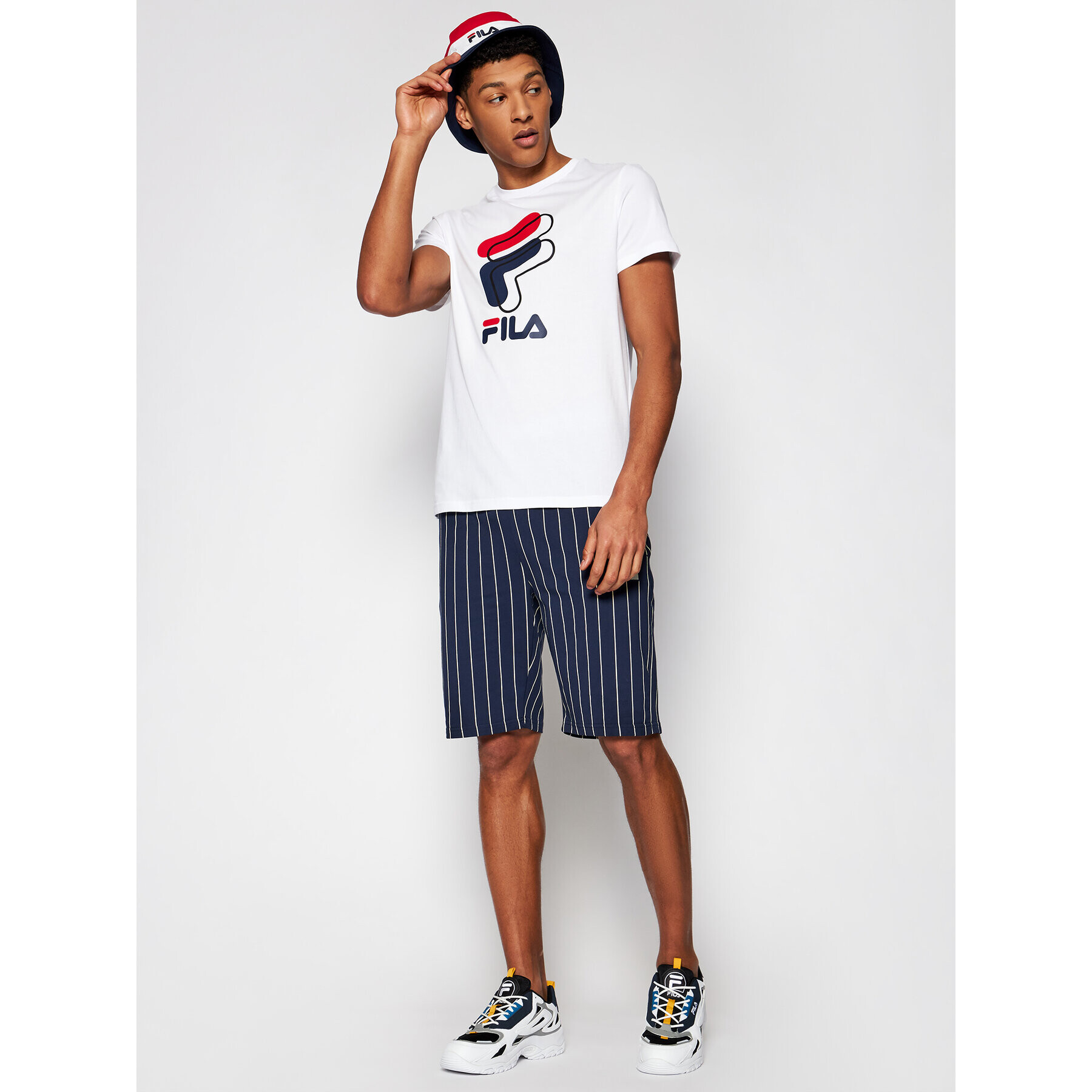 Fila Тишърт Amparo 688464 Бял Regular Fit - Pepit.bg