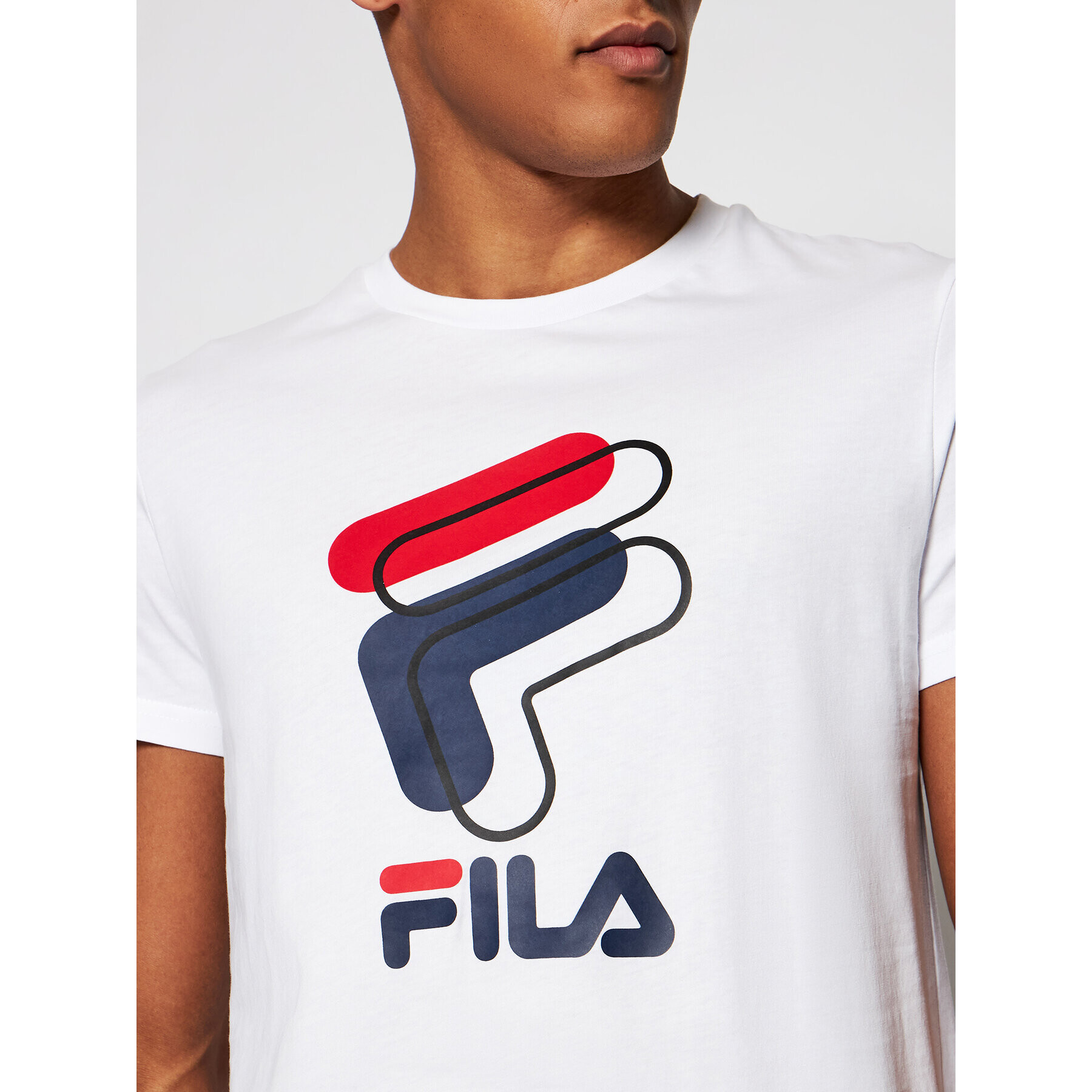 Fila Тишърт Amparo 688464 Бял Regular Fit - Pepit.bg
