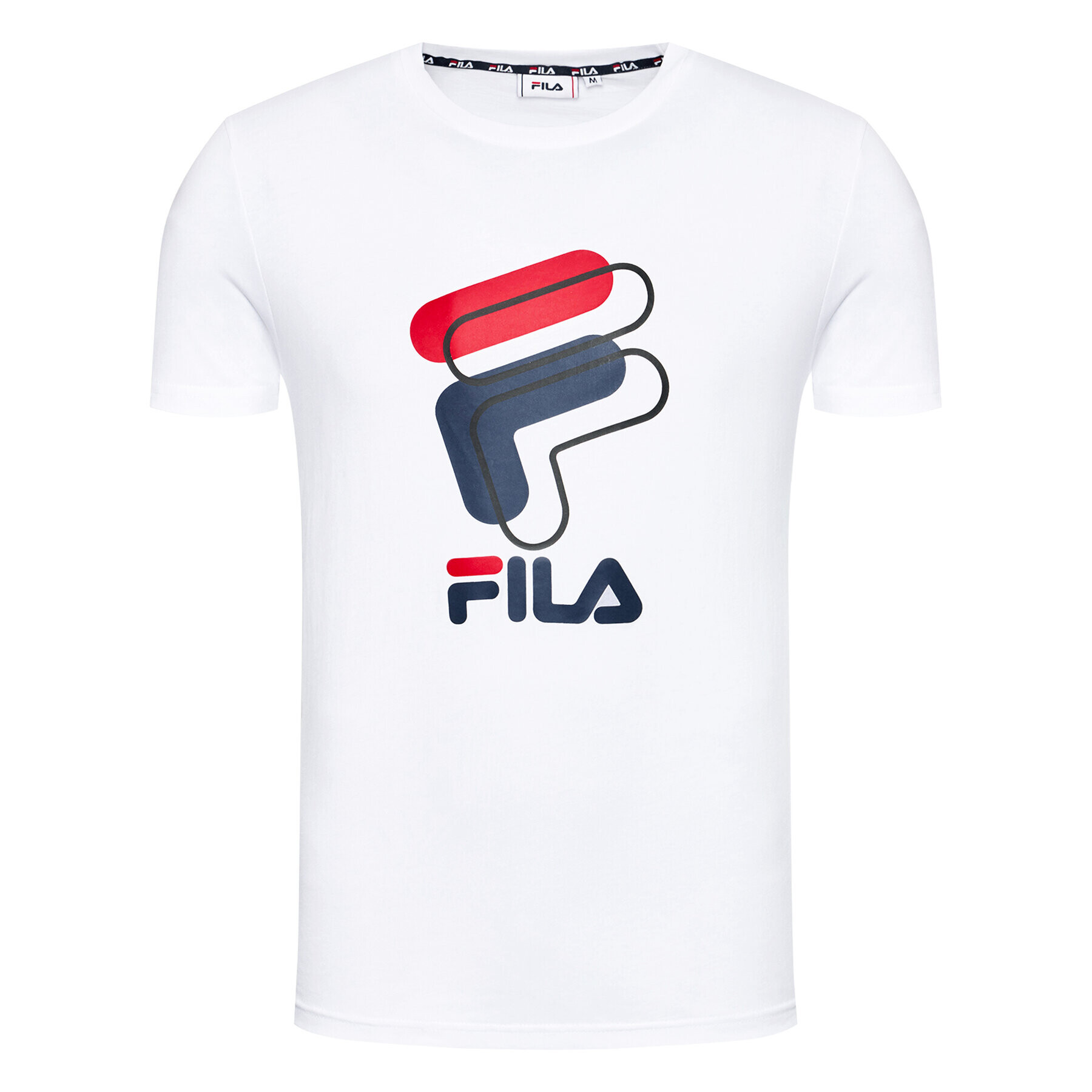 Fila Тишърт Amparo 688464 Бял Regular Fit - Pepit.bg