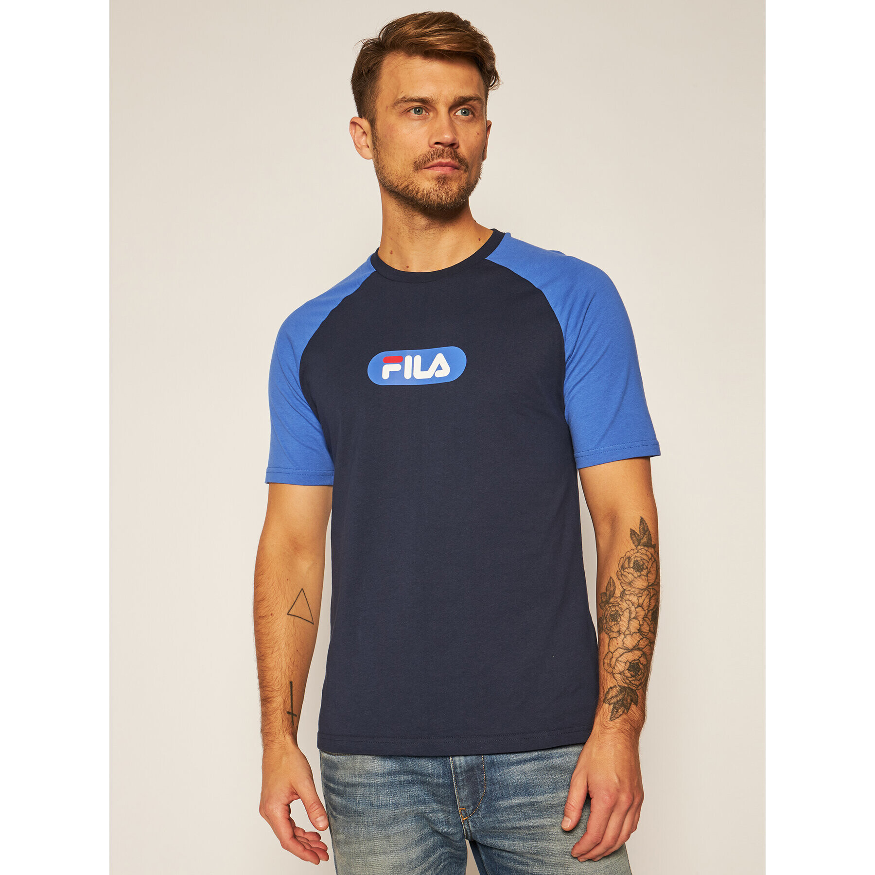 Fila Тишърт Bane Ragnal 687962 Тъмносин Regular Fit - Pepit.bg