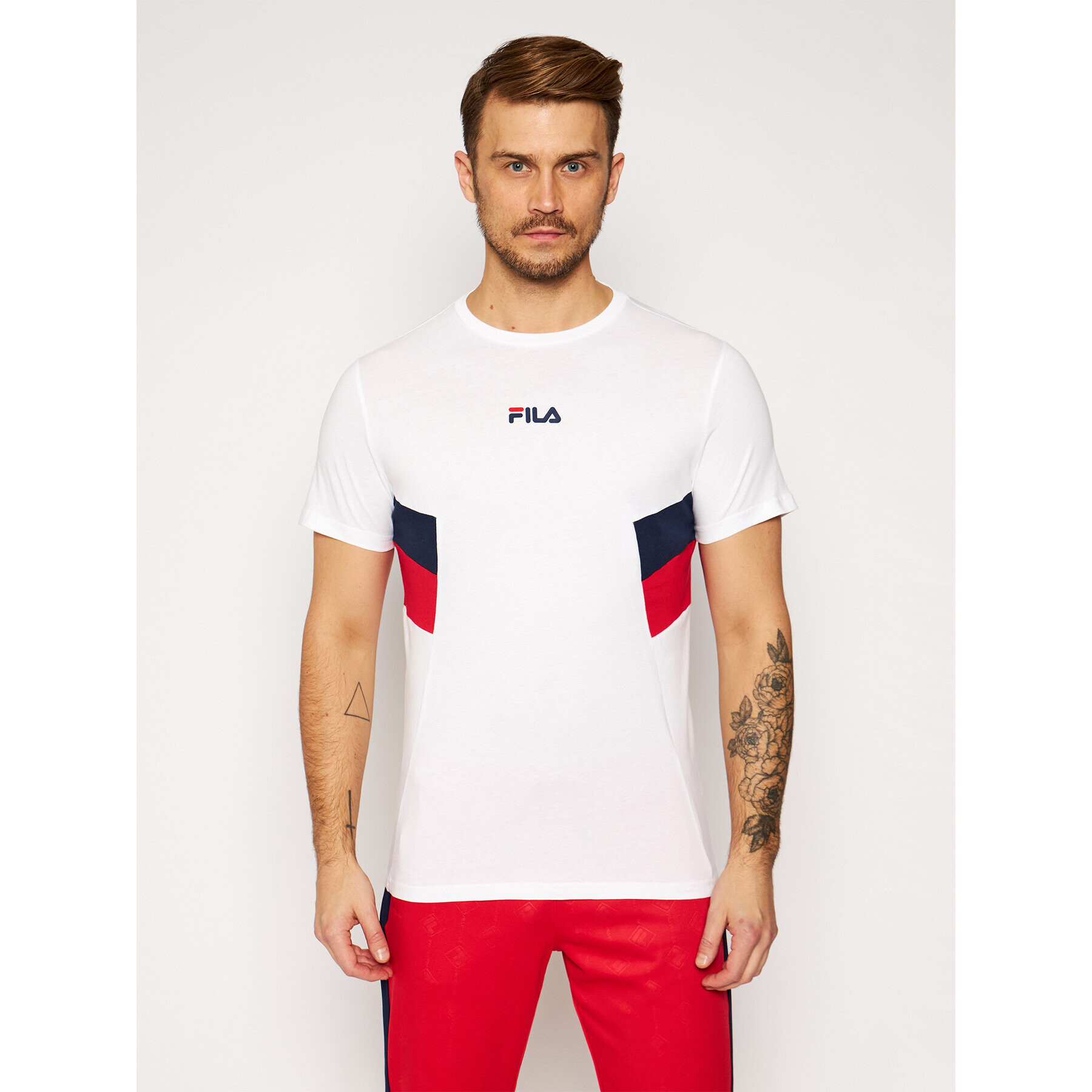 Fila Тишърт Barry Tee 687482 Бял Regular Fit - Pepit.bg