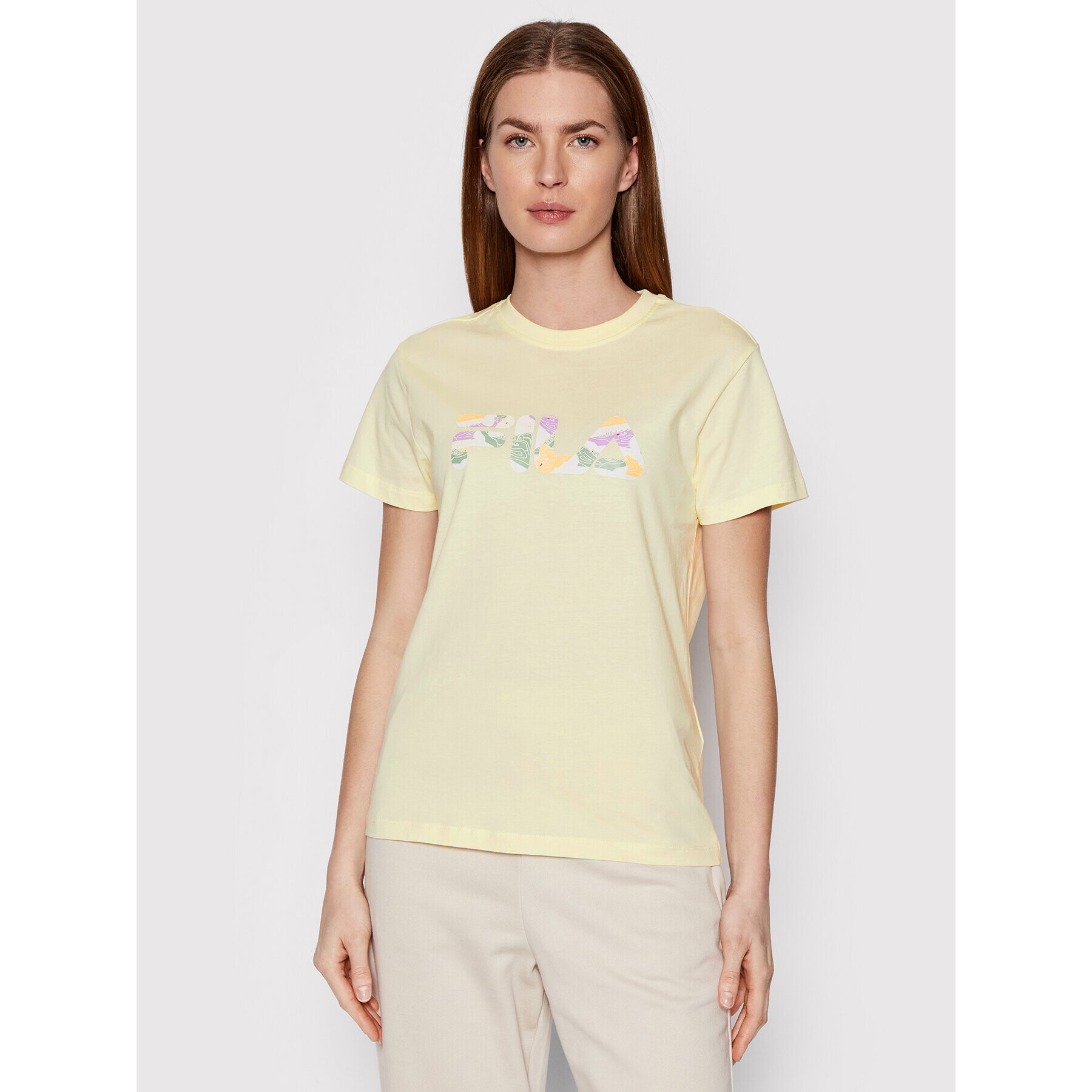 Fila Тишърт Basco 768995 Бежов Regular Fit - Pepit.bg