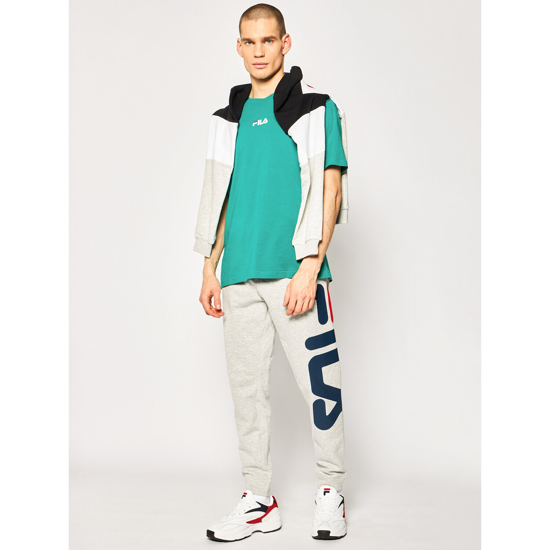 Fila Тишърт Bender 687484 Зелен Regular Fit - Pepit.bg