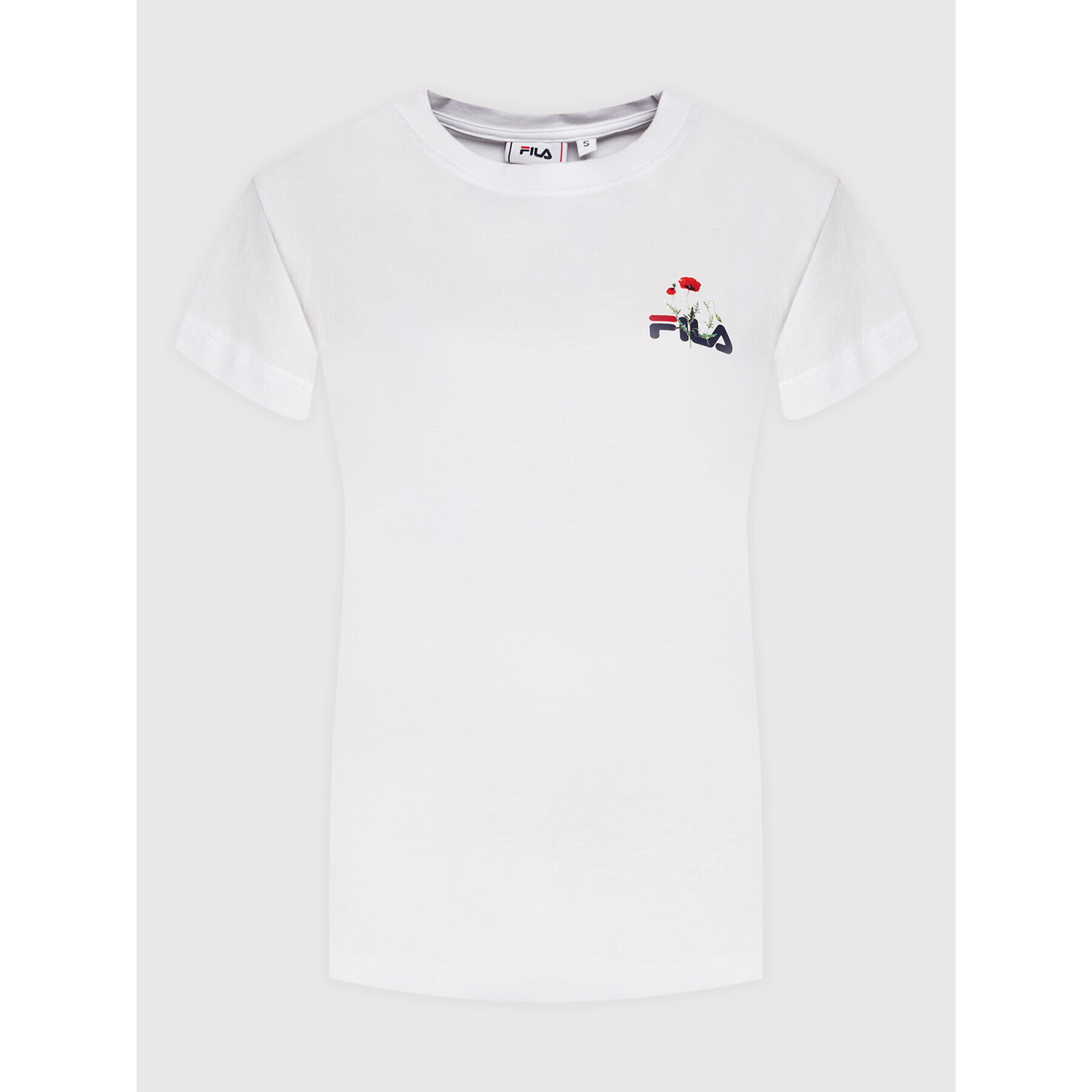 Fila Тишърт Berisso FAW0097 Бял Regular Fit - Pepit.bg