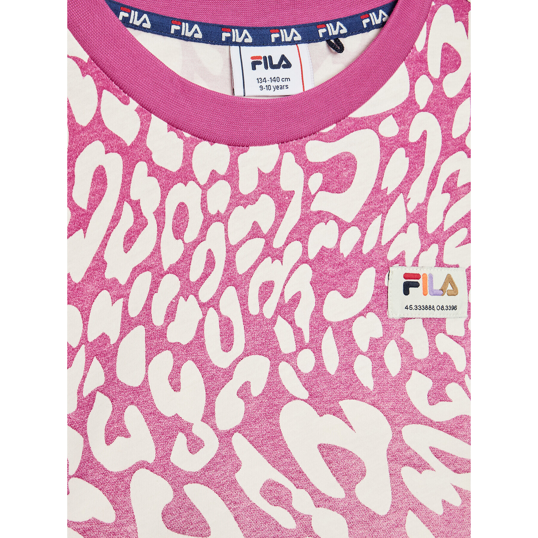 Fila Тишърт Beverstedt FAT0122 Розов Regular Fit - Pepit.bg