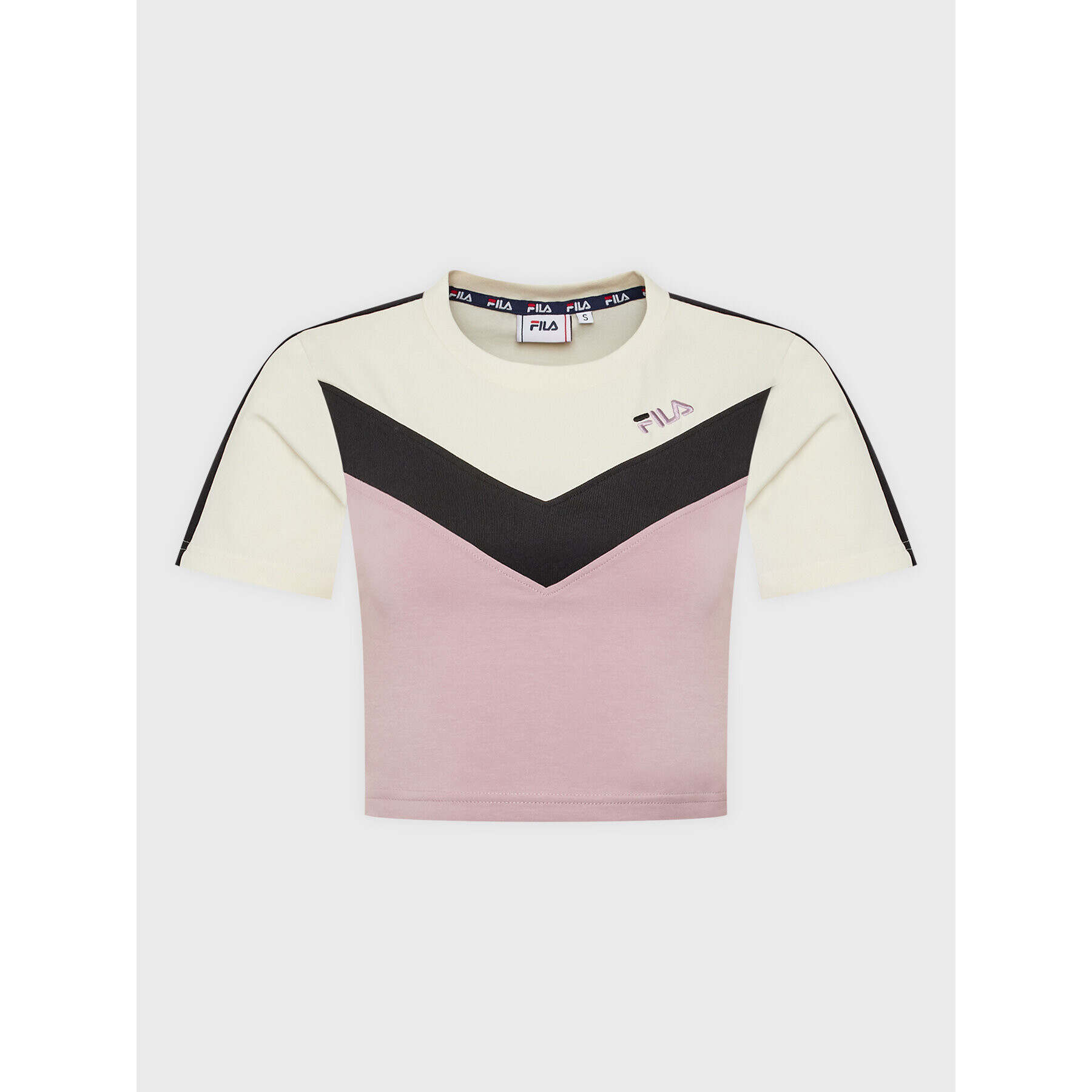 Fila Тишърт Biella FAW0272 Бял Slim Fit - Pepit.bg