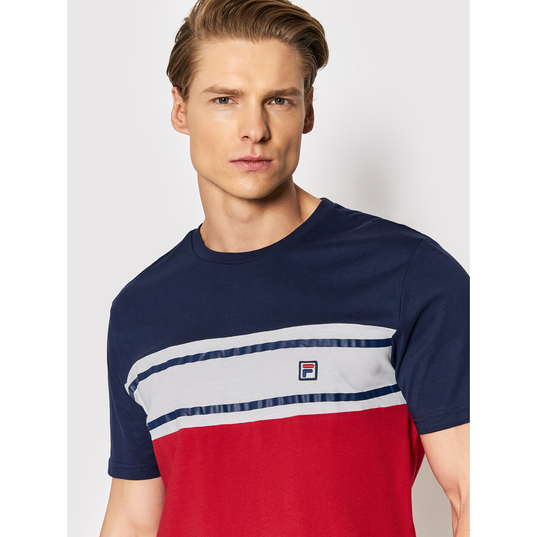 Fila Тишърт Boise 768987 Червен Regular Fit - Pepit.bg