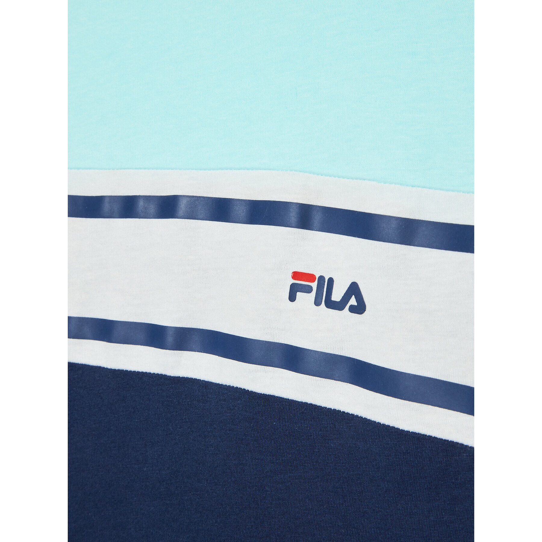 Fila Тишърт Burbank Blocked FAT0098 Тъмносин Regular Fit - Pepit.bg