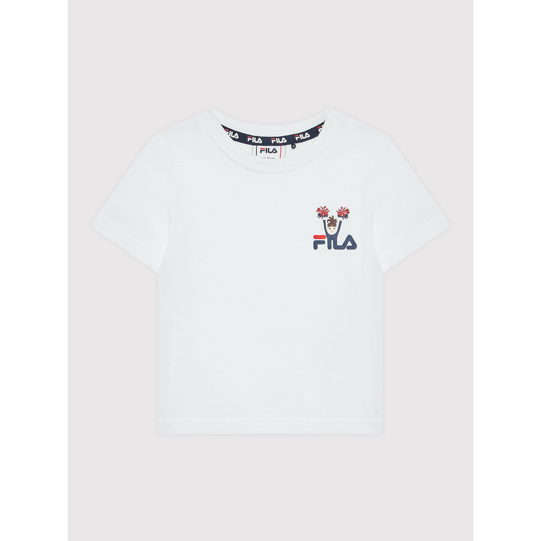 Fila Тишърт Cahors FAK0050 Бял Regular Fit - Pepit.bg