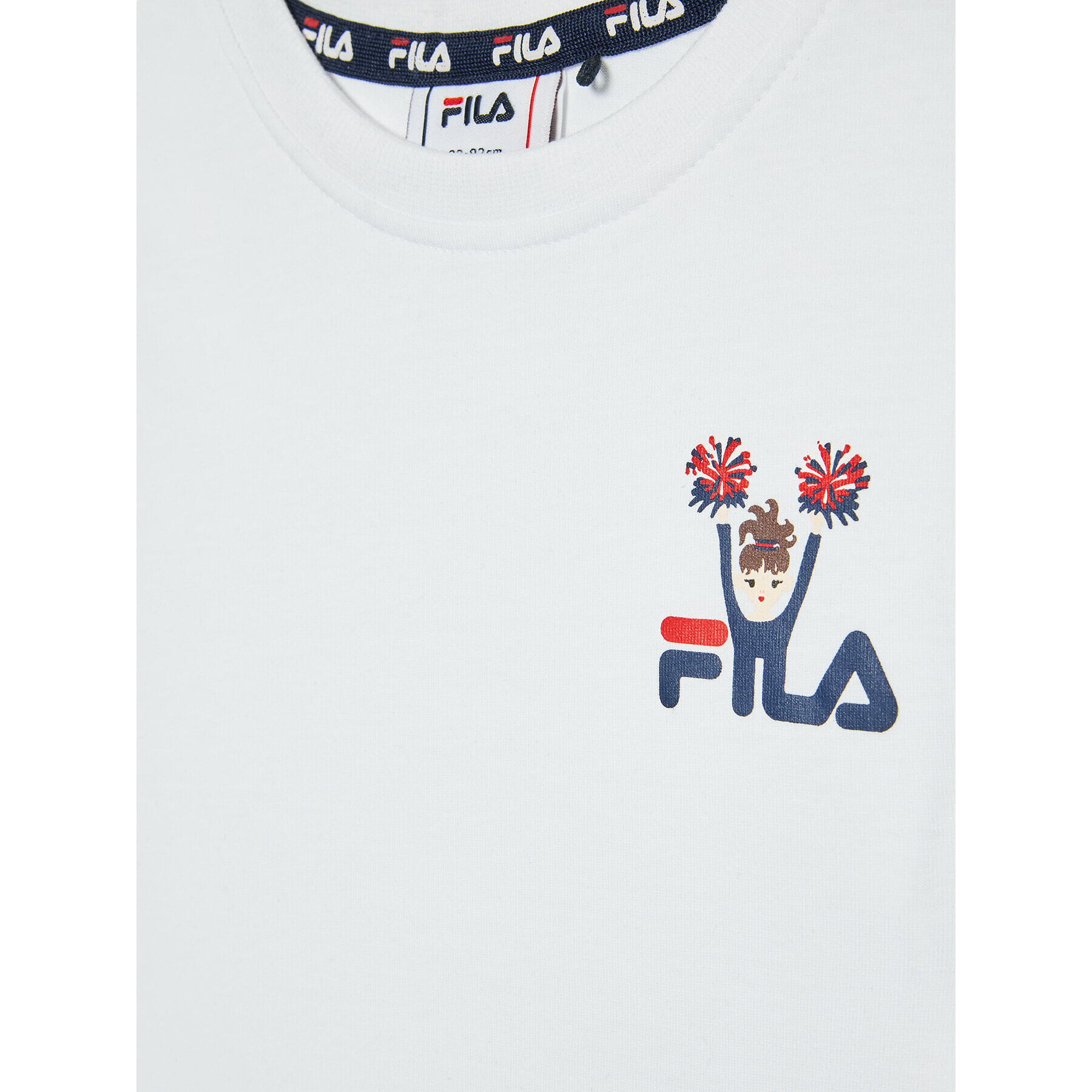 Fila Тишърт Cahors FAK0050 Бял Regular Fit - Pepit.bg