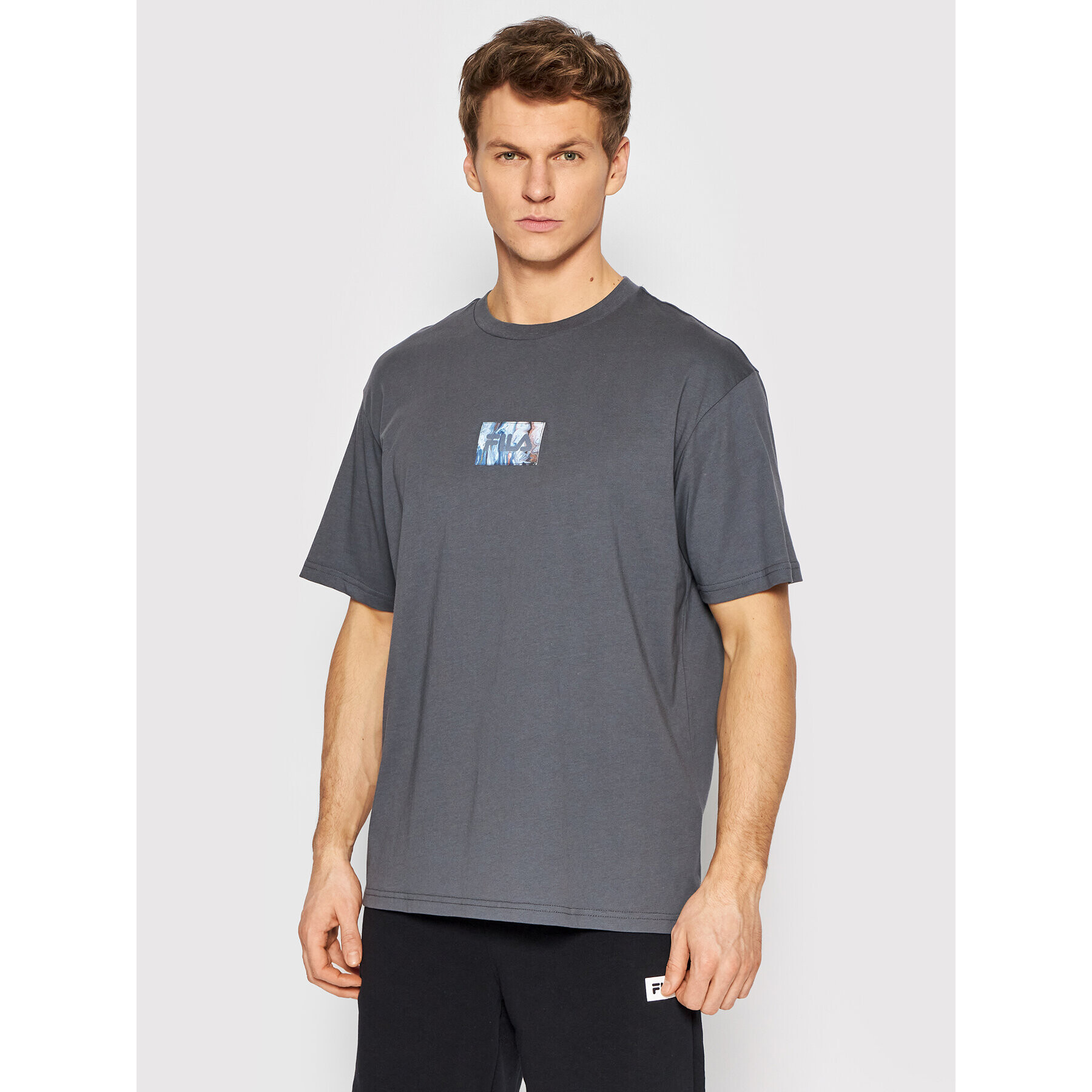 Fila Тишърт Chur FAM0054 Сив Regular Fit - Pepit.bg