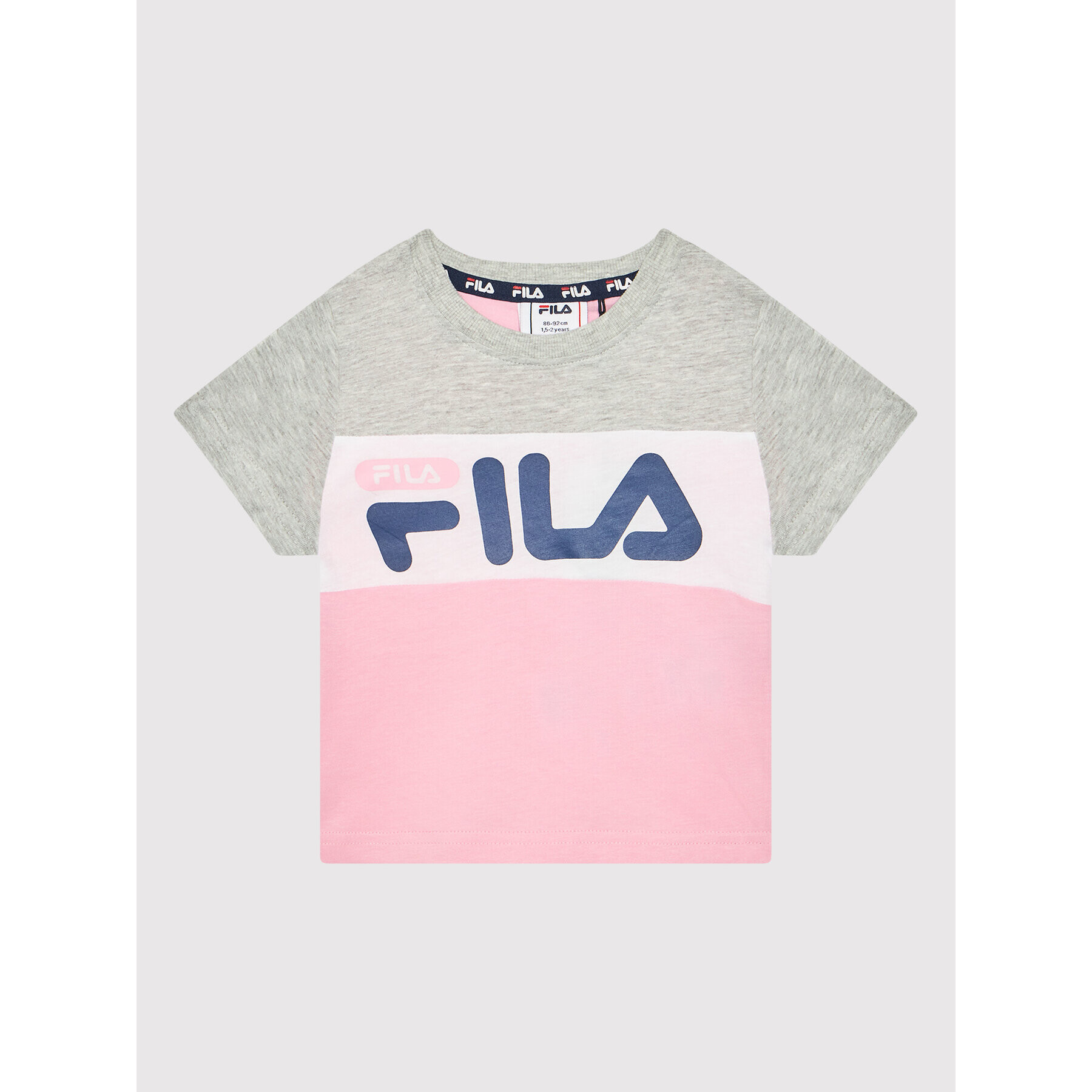 Fila Тишърт College FAK0063 Розов Regular Fit - Pepit.bg