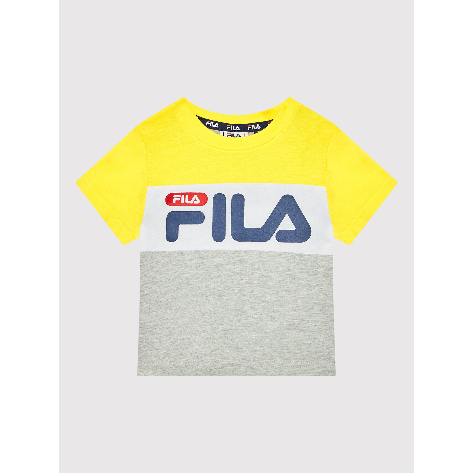 Fila Тишърт College FAK0063 Сив Regular Fit - Pepit.bg