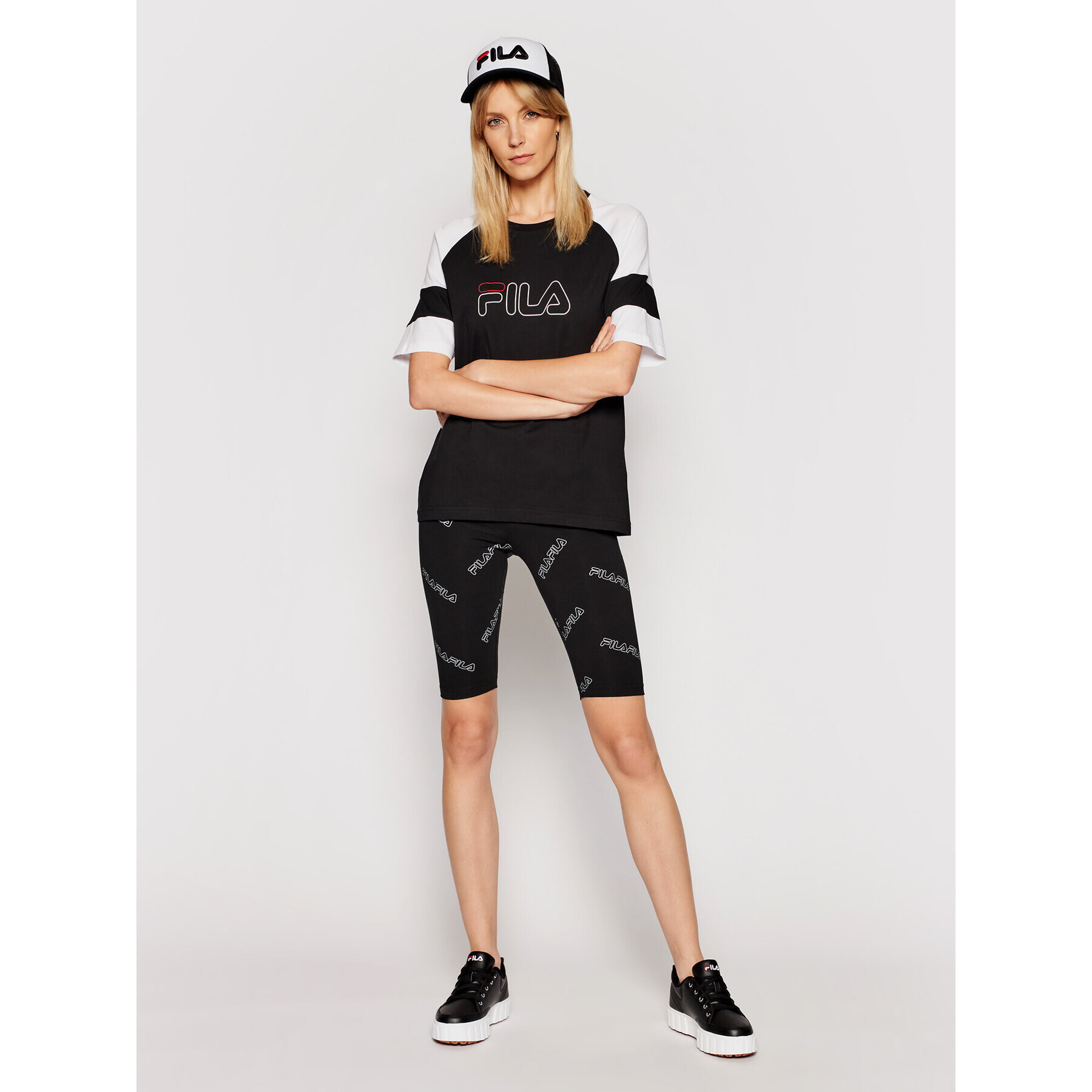Fila Тишърт Jacklyn 683283 Черен Regular Fit - Pepit.bg