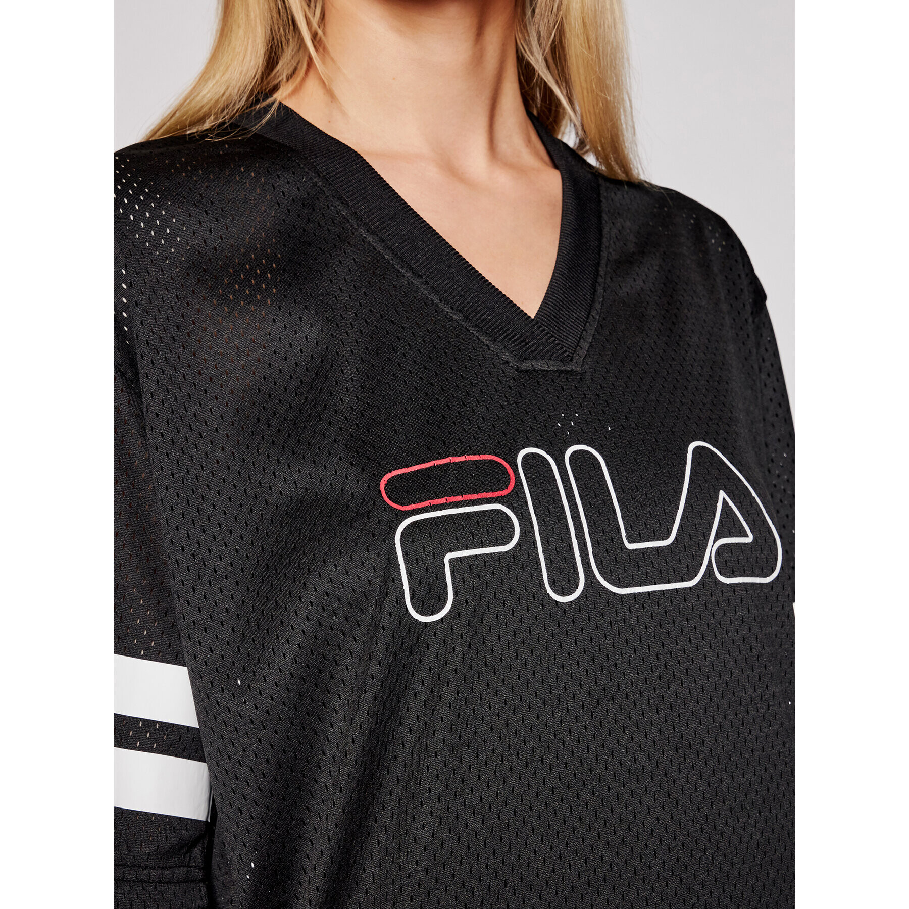 Fila Тишърт Jala 683299 Черен Oversize - Pepit.bg