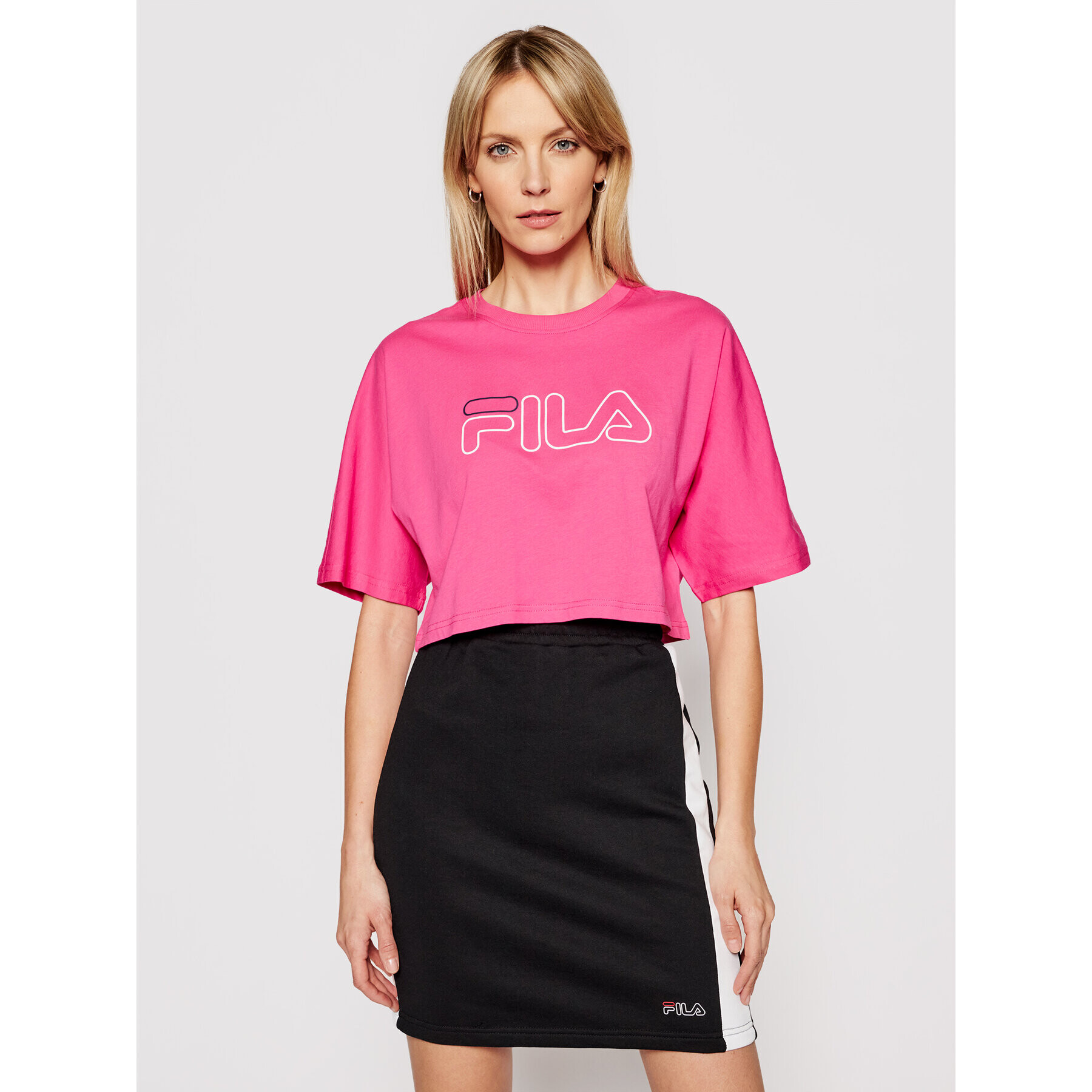 Fila Тишърт Jamielle 683303 Розов Oversize - Pepit.bg