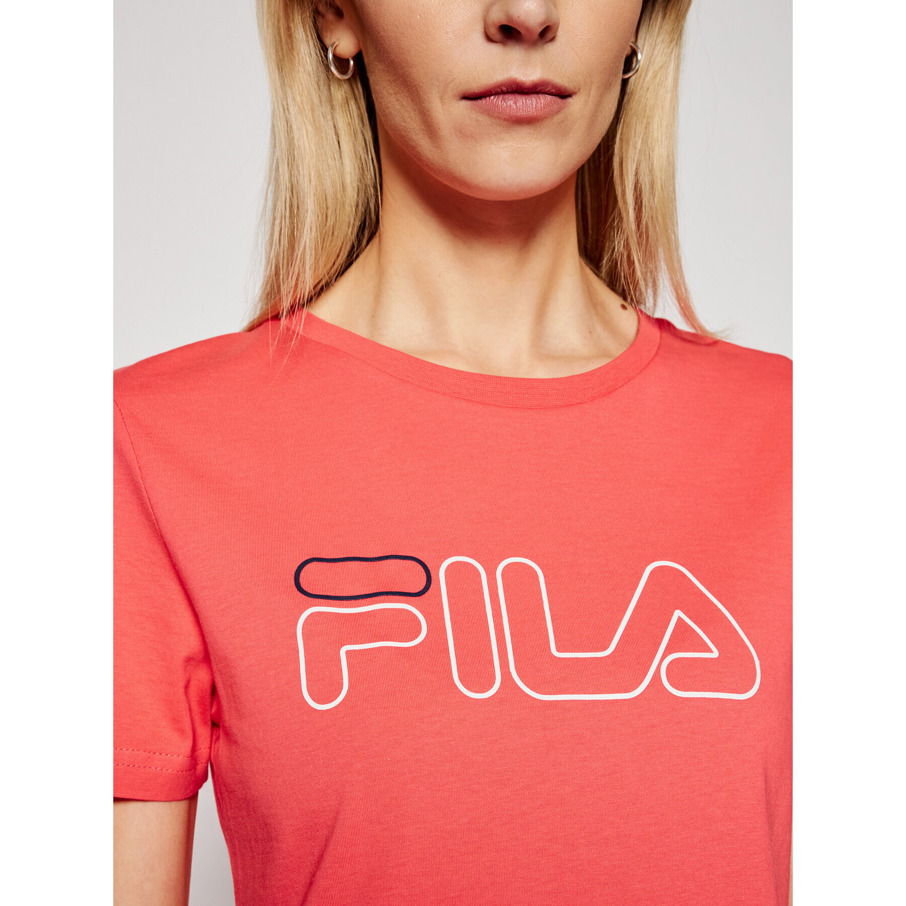 Fila Тишърт Ladan 683179 Оранжев Regular Fit - Pepit.bg