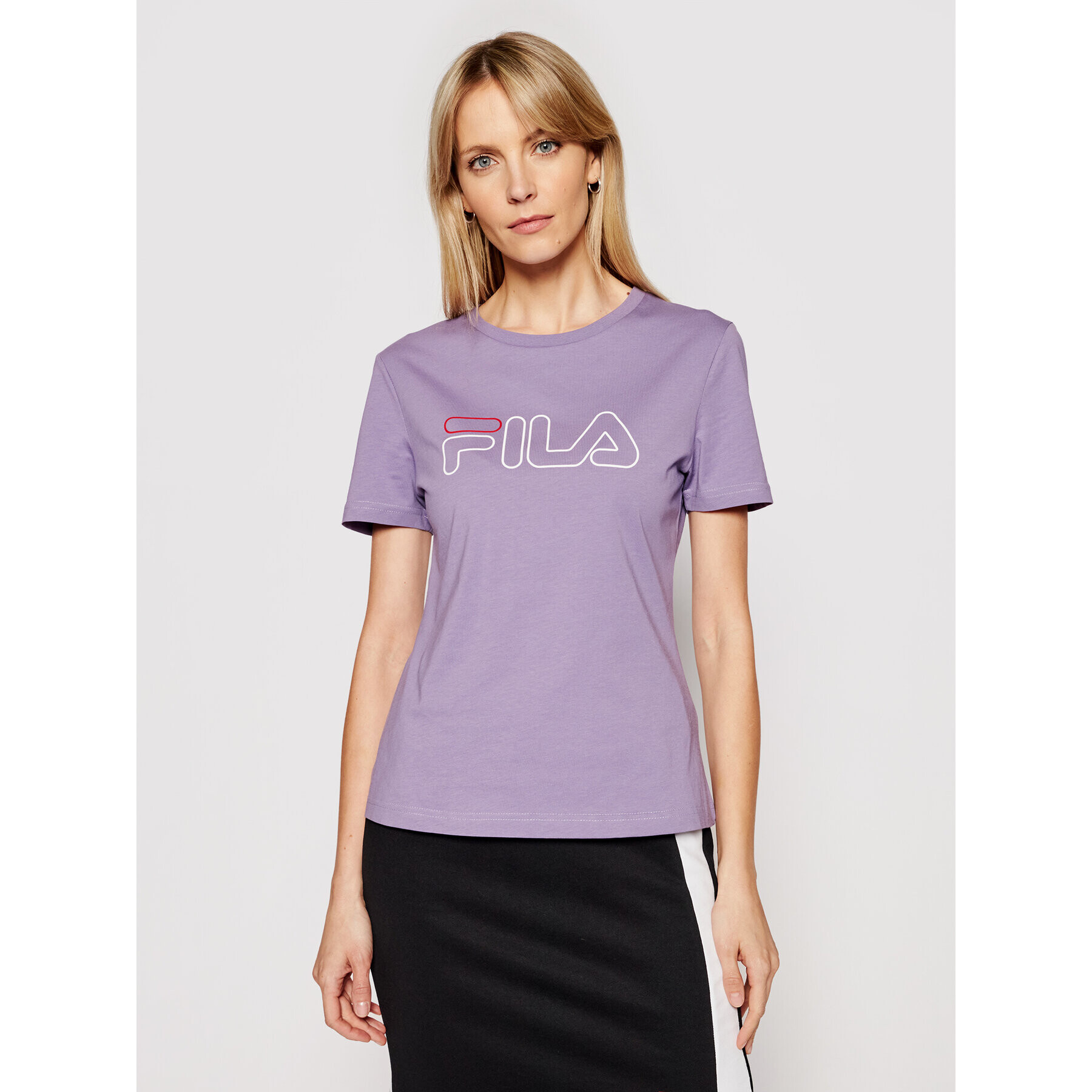 Fila Тишърт Ladan 683179 Виолетов Regular Fit - Pepit.bg