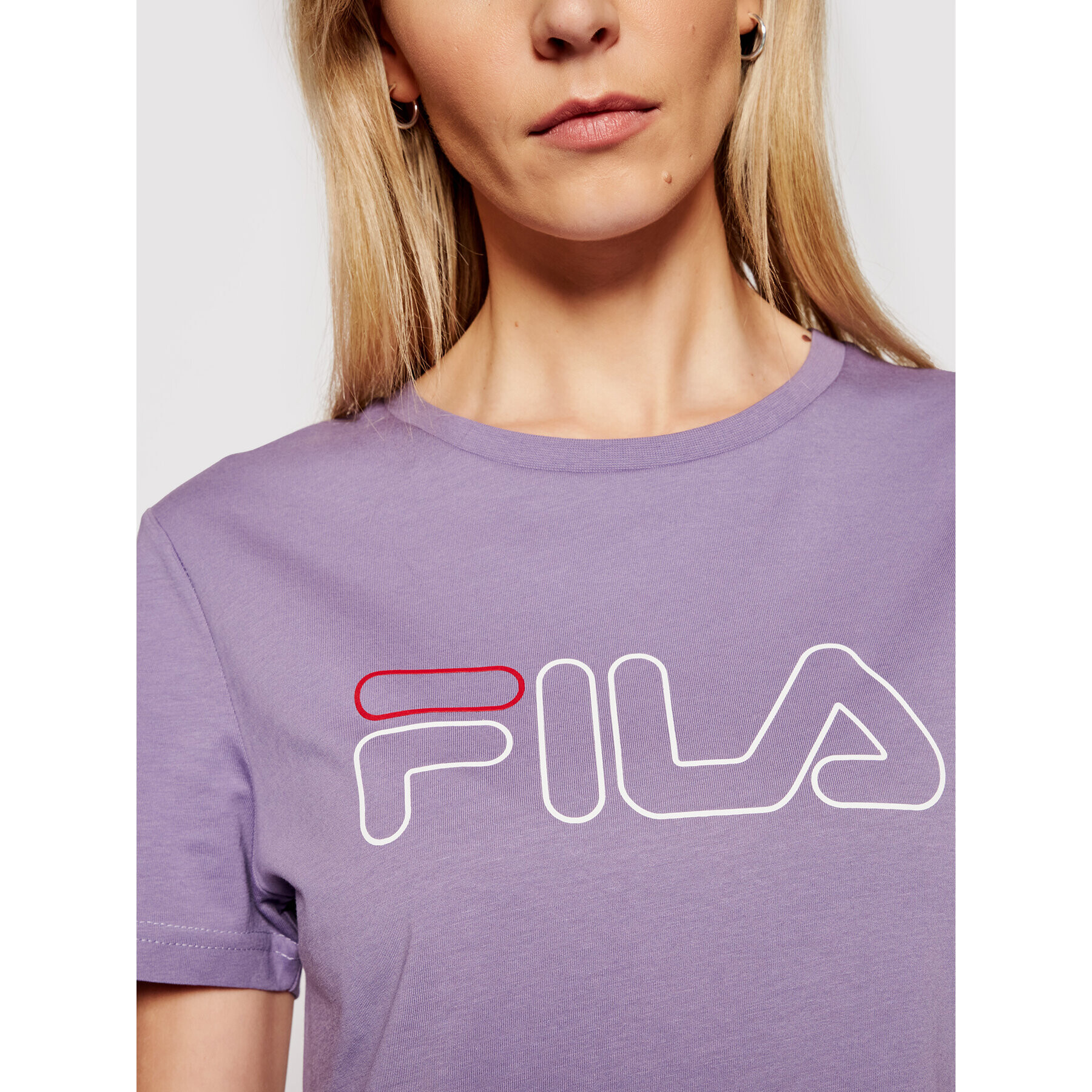 Fila Тишърт Ladan 683179 Виолетов Regular Fit - Pepit.bg