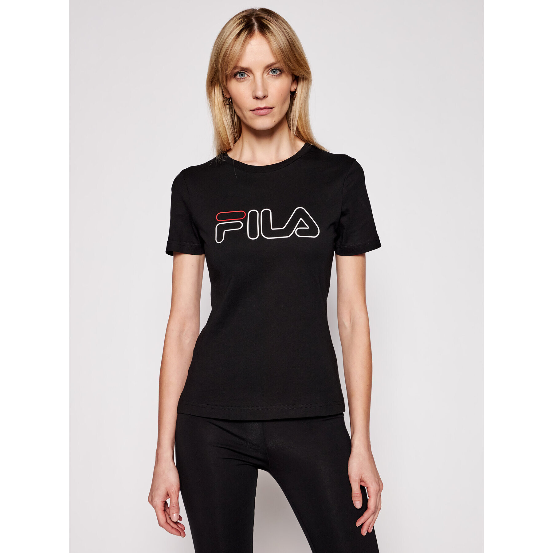 Fila Тишърт Ladan Tee 683179 Черен Regular Fit - Pepit.bg