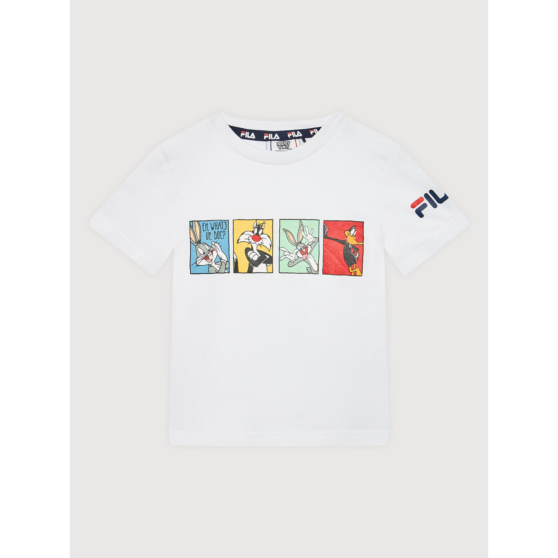 Fila Тишърт Lasel FAK0018 Бял Regular Fit - Pepit.bg