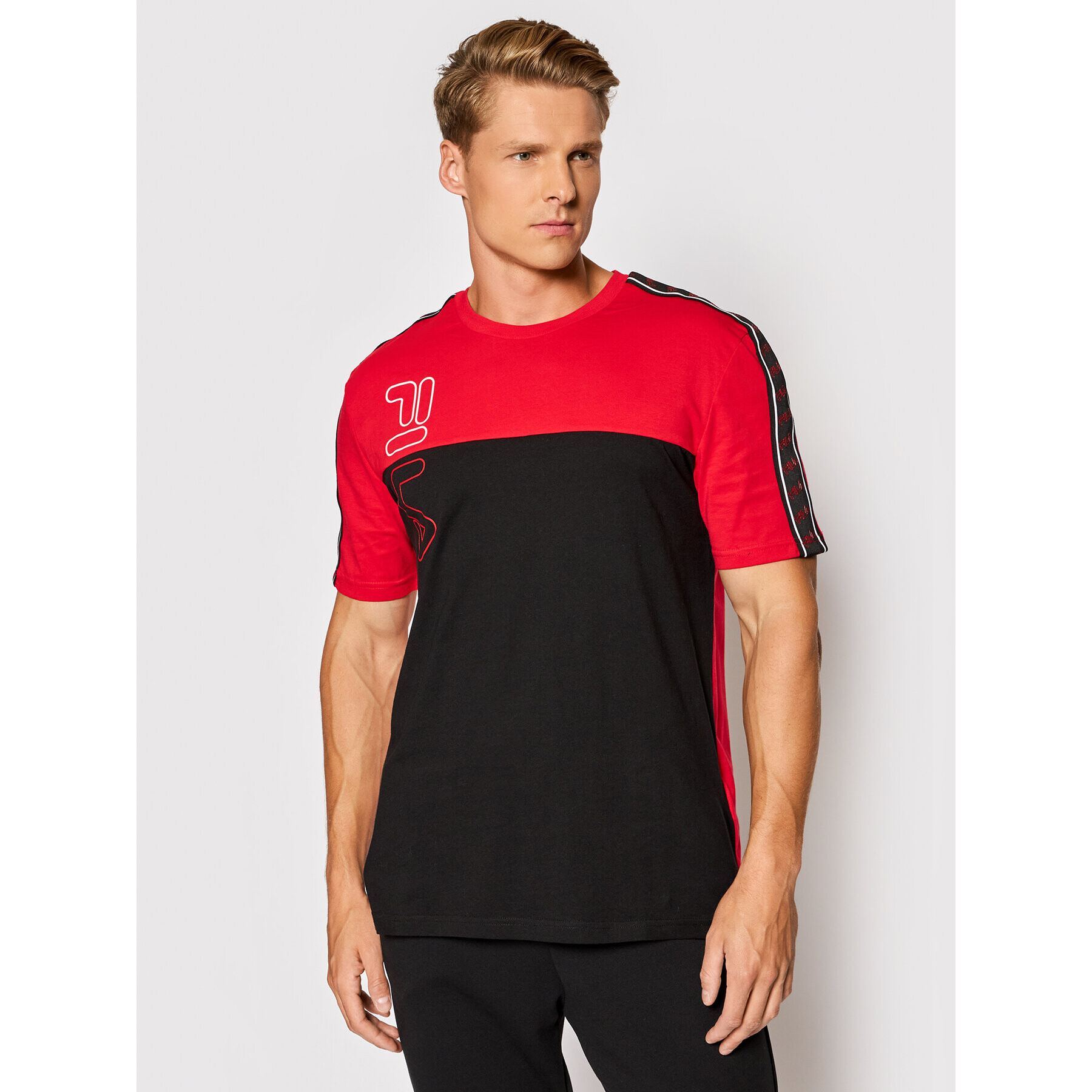 Fila Тишърт Ojas 683481 Червен Regular Fit - Pepit.bg
