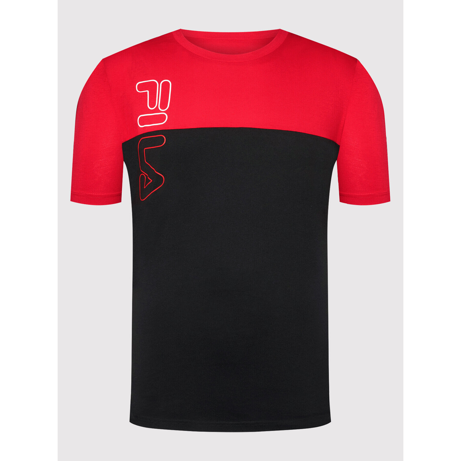 Fila Тишърт Ojas 683481 Червен Regular Fit - Pepit.bg