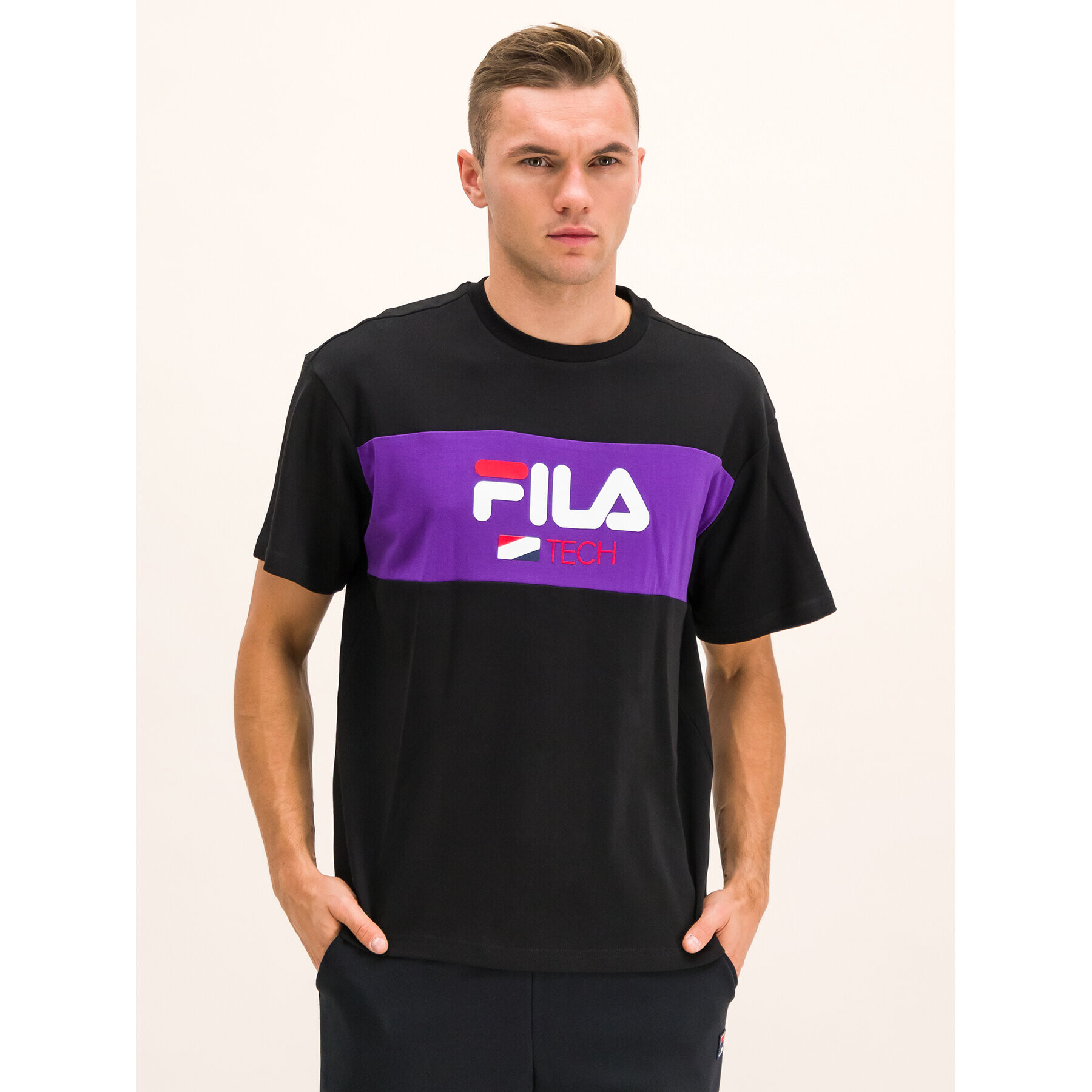 Fila Тишърт Renz 687245 Черен Regular Fit - Pepit.bg