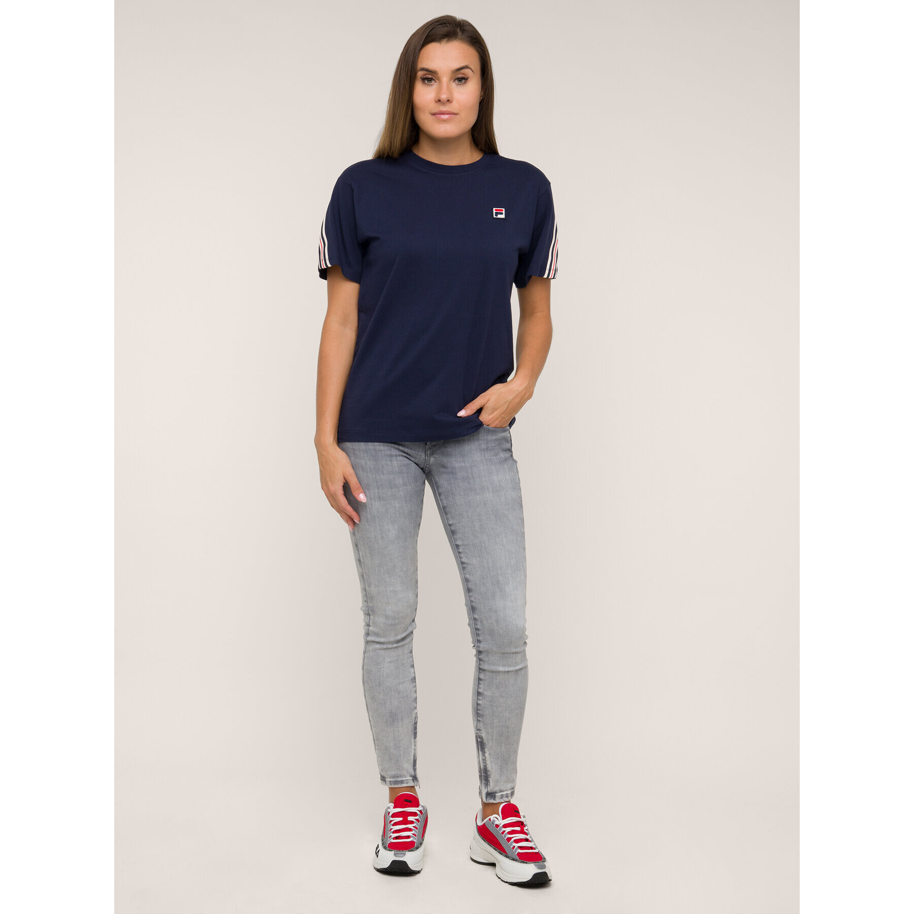 Fila Тишърт Rosalia 687289 Тъмносин Regular Fit - Pepit.bg