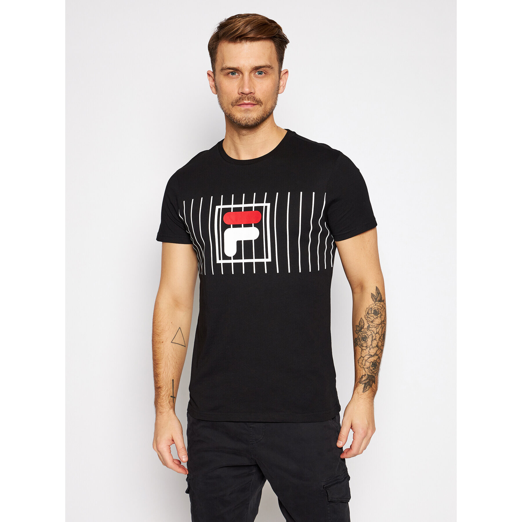 Fila Тишърт Sauts Tee 687989 Черен Regular Fit - Pepit.bg